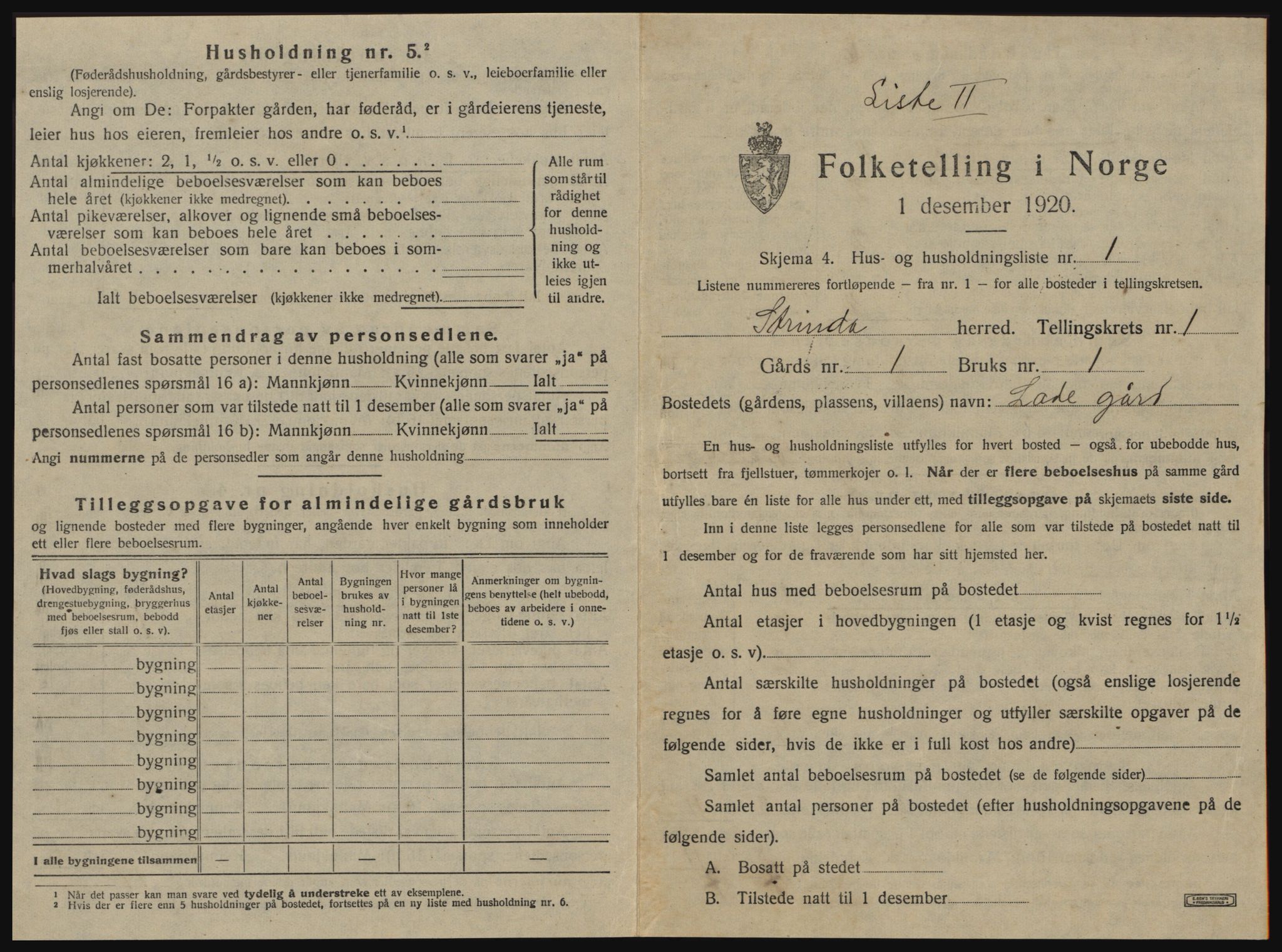 SAT, 1920 census for Strinda, 1920, p. 76