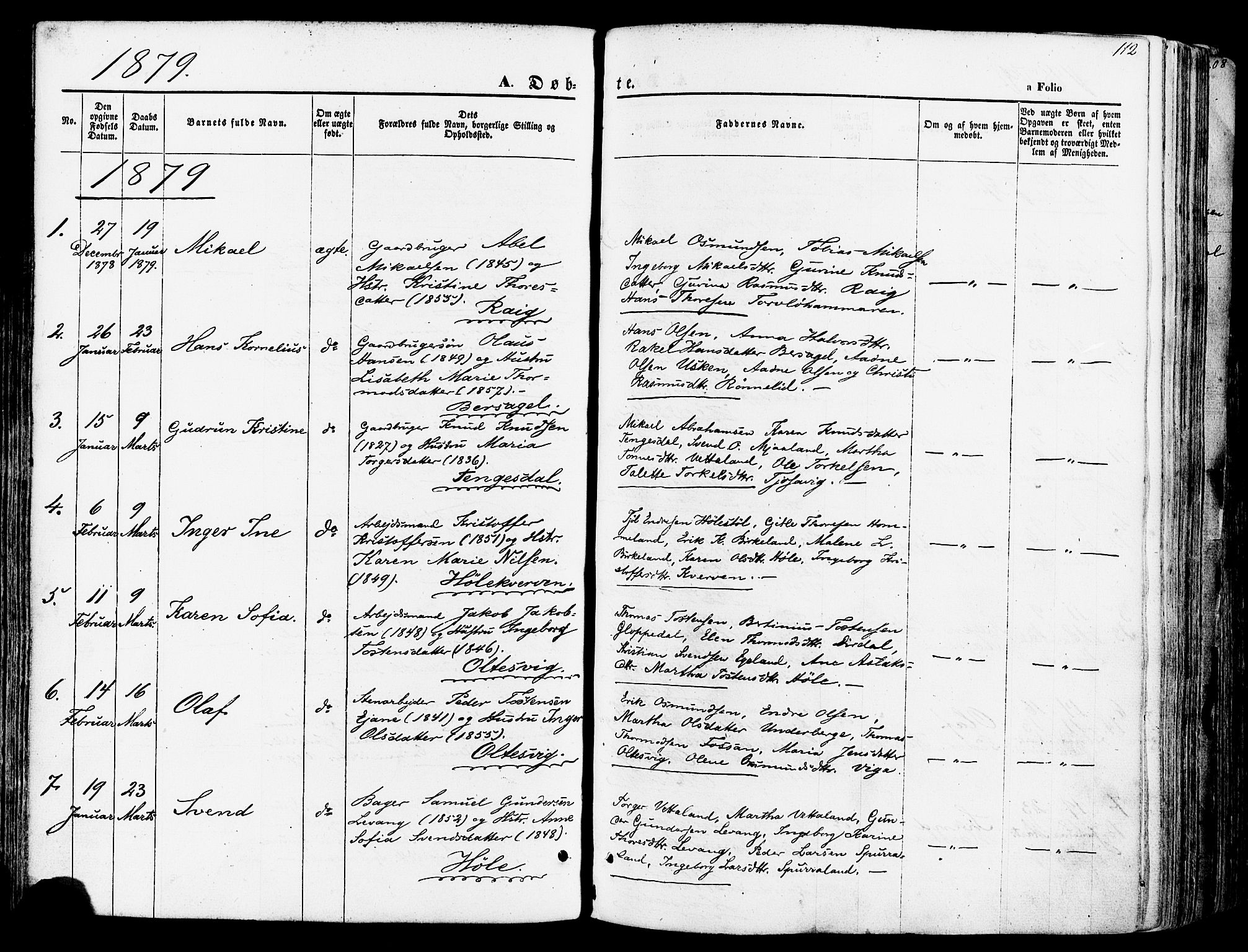Høgsfjord sokneprestkontor, SAST/A-101624/H/Ha/Haa/L0002: Parish register (official) no. A 2, 1855-1885, p. 112