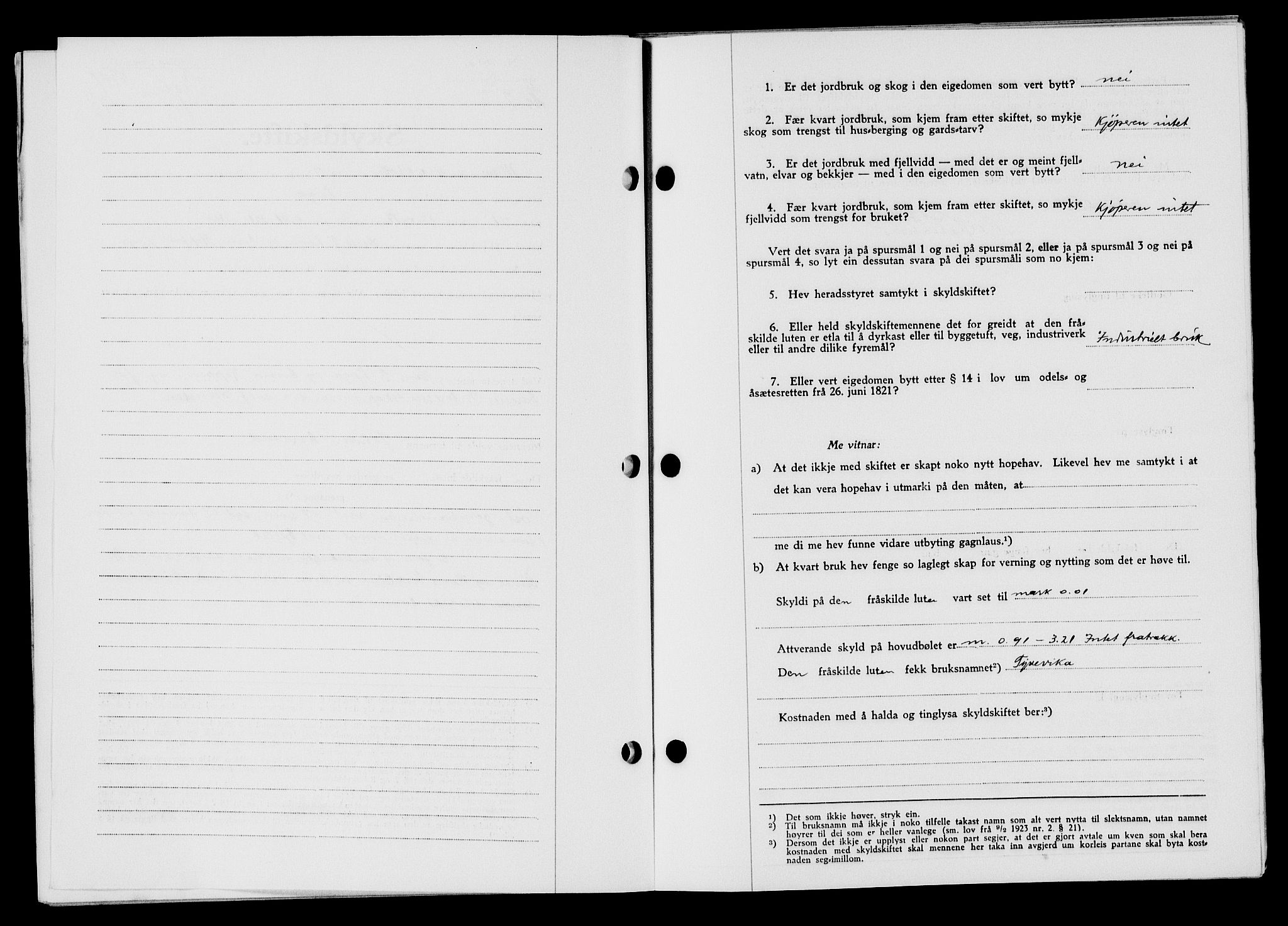 Flekkefjord sorenskriveri, SAK/1221-0001/G/Gb/Gba/L0054: Mortgage book no. A-2, 1937-1938, Diary no: : 594/1937