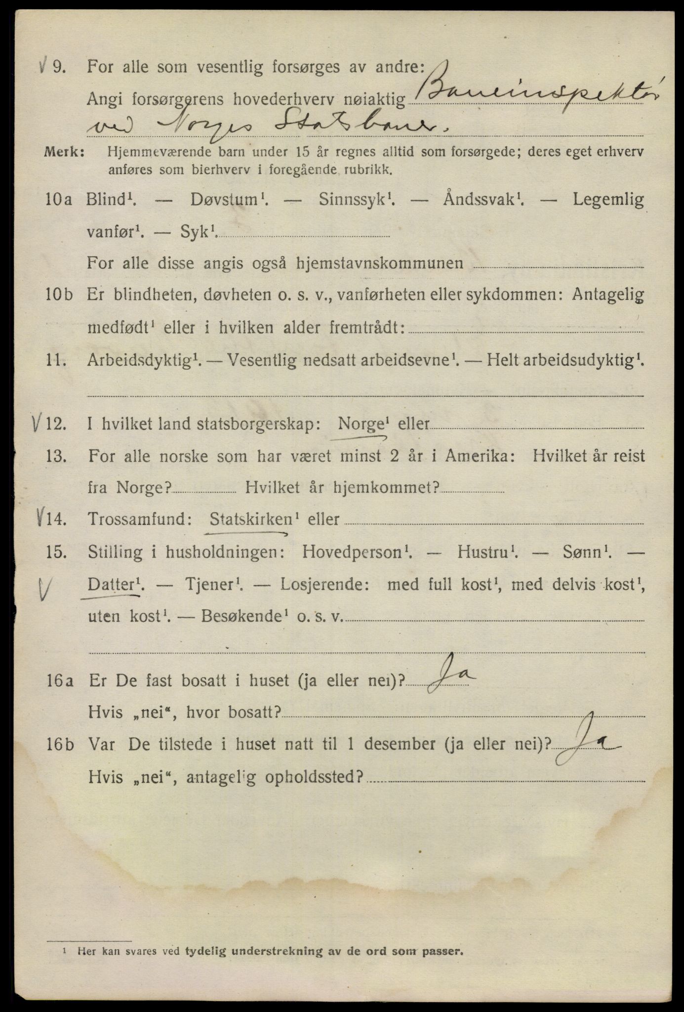 SAO, 1920 census for Kristiania, 1920, p. 173014