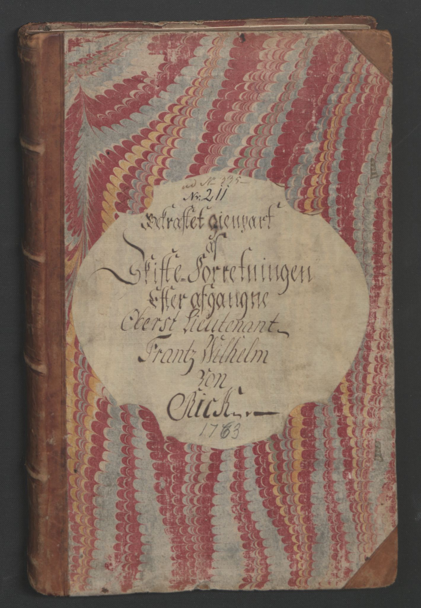 Forsvaret, Generalauditøren, AV/RA-RAFA-1772/F/Fj/Fja/L0025: --, 1732-1805, p. 325