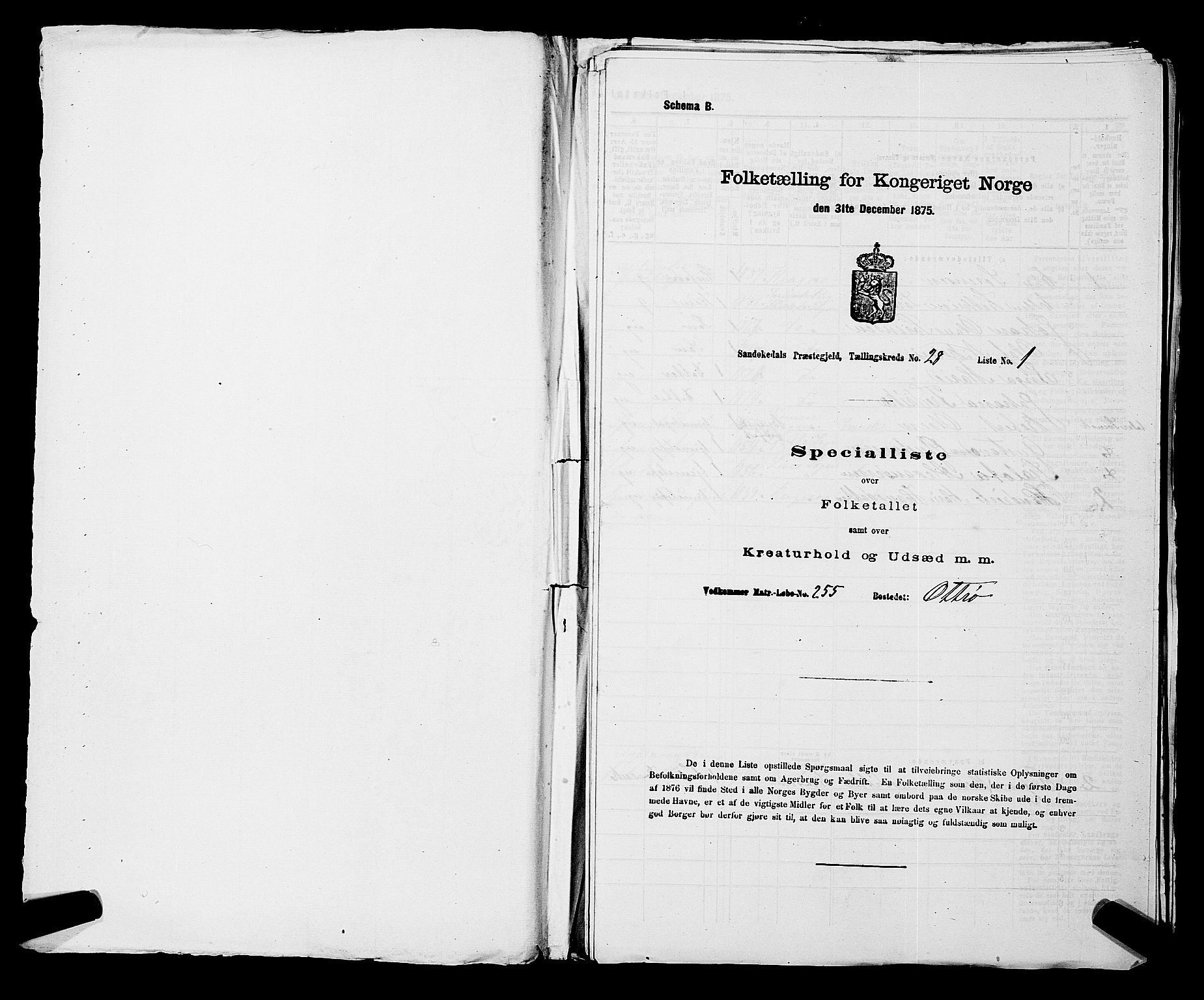 SAKO, 1875 census for 0816P Sannidal, 1875, p. 2159