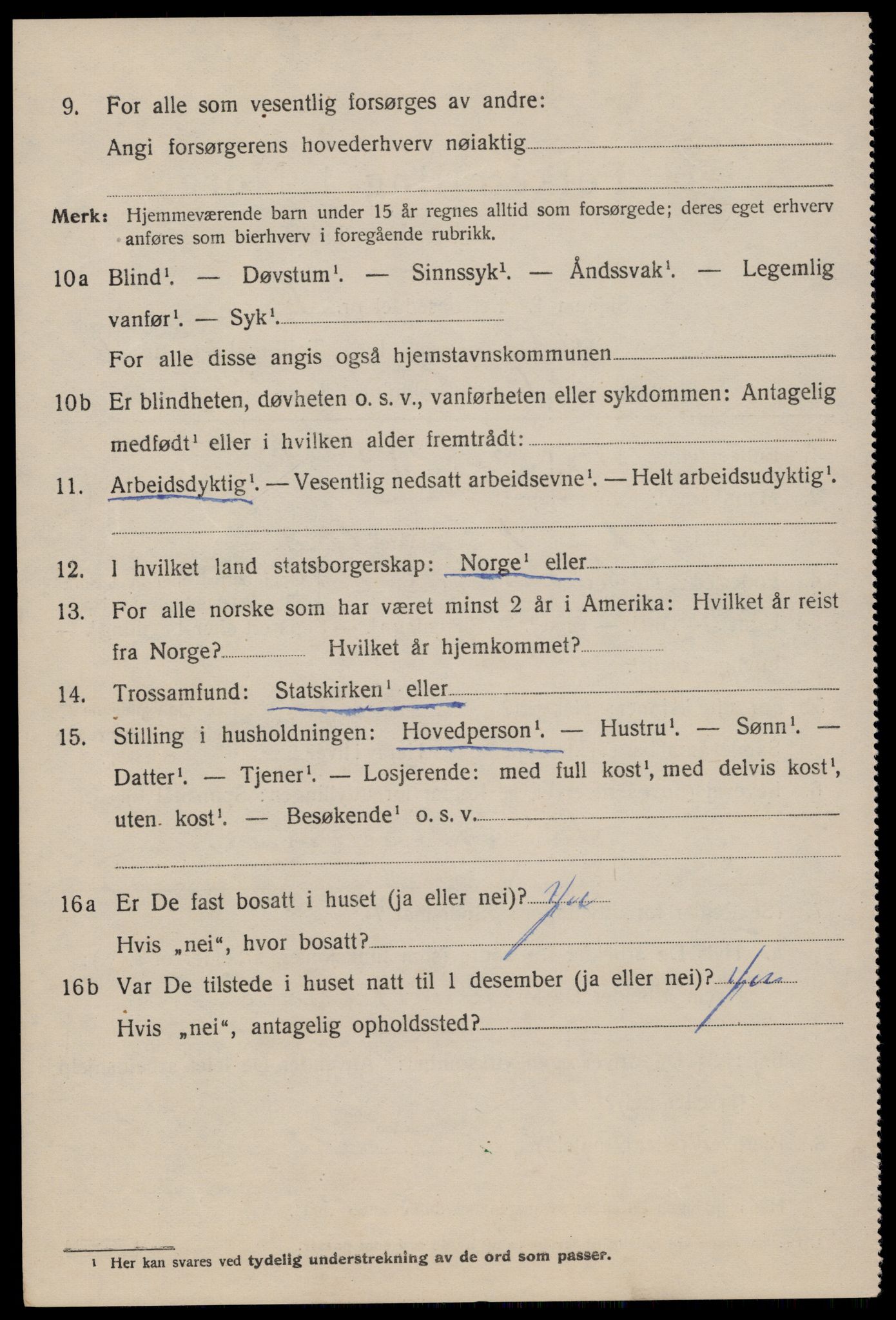 SAST, 1920 census for Stavanger, 1920, p. 42743