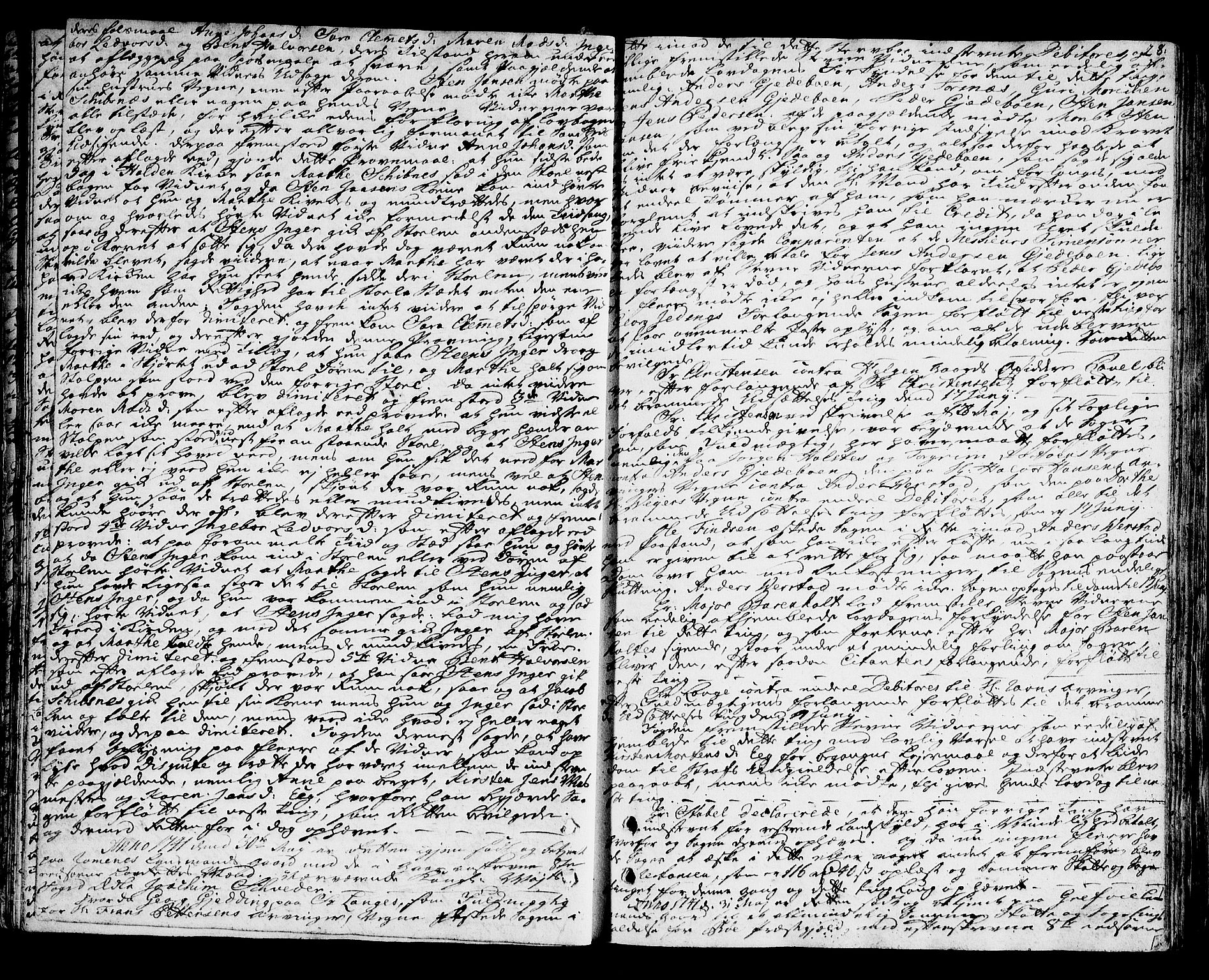 Nedre Telemark sorenskriveri, SAKO/A-135/F/Fa/L0017: Tingbok, 1740-1746, p. 28