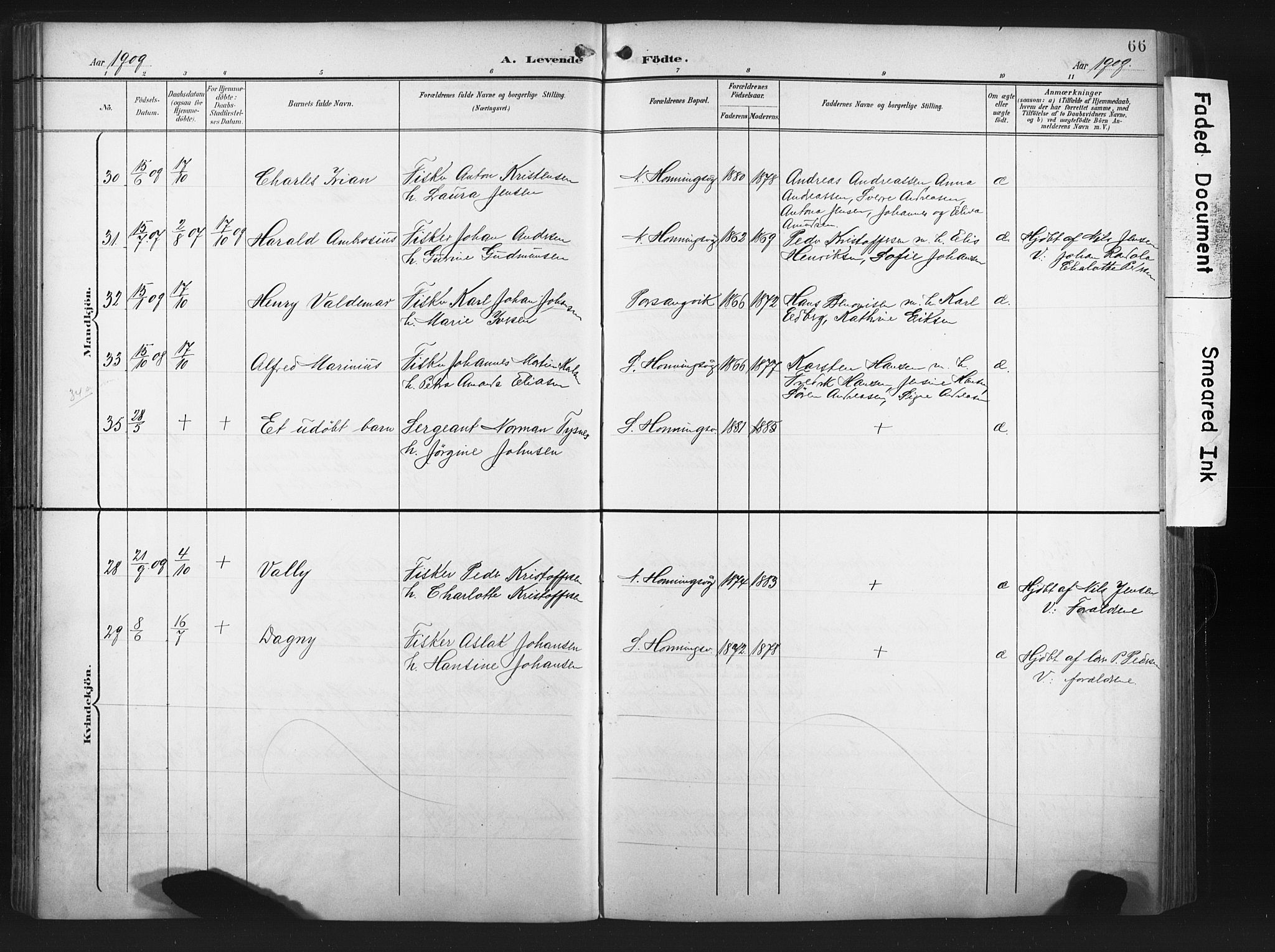 Måsøy sokneprestkontor, SATØ/S-1348/H/Ha/L0008kirke: Parish register (official) no. 8, 1900-1910, p. 66