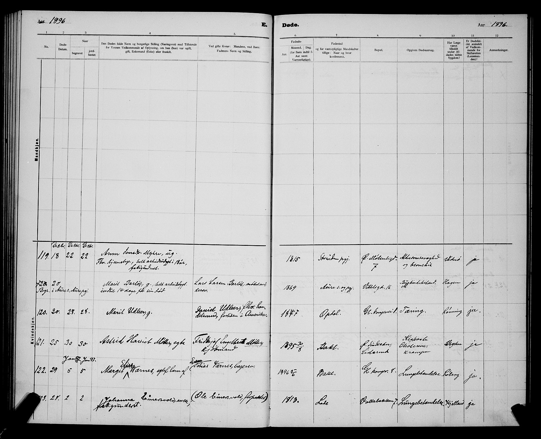 Ministerialprotokoller, klokkerbøker og fødselsregistre - Sør-Trøndelag, AV/SAT-A-1456/604/L0224: Parish register (copy) no. 604C07, 1894-1898