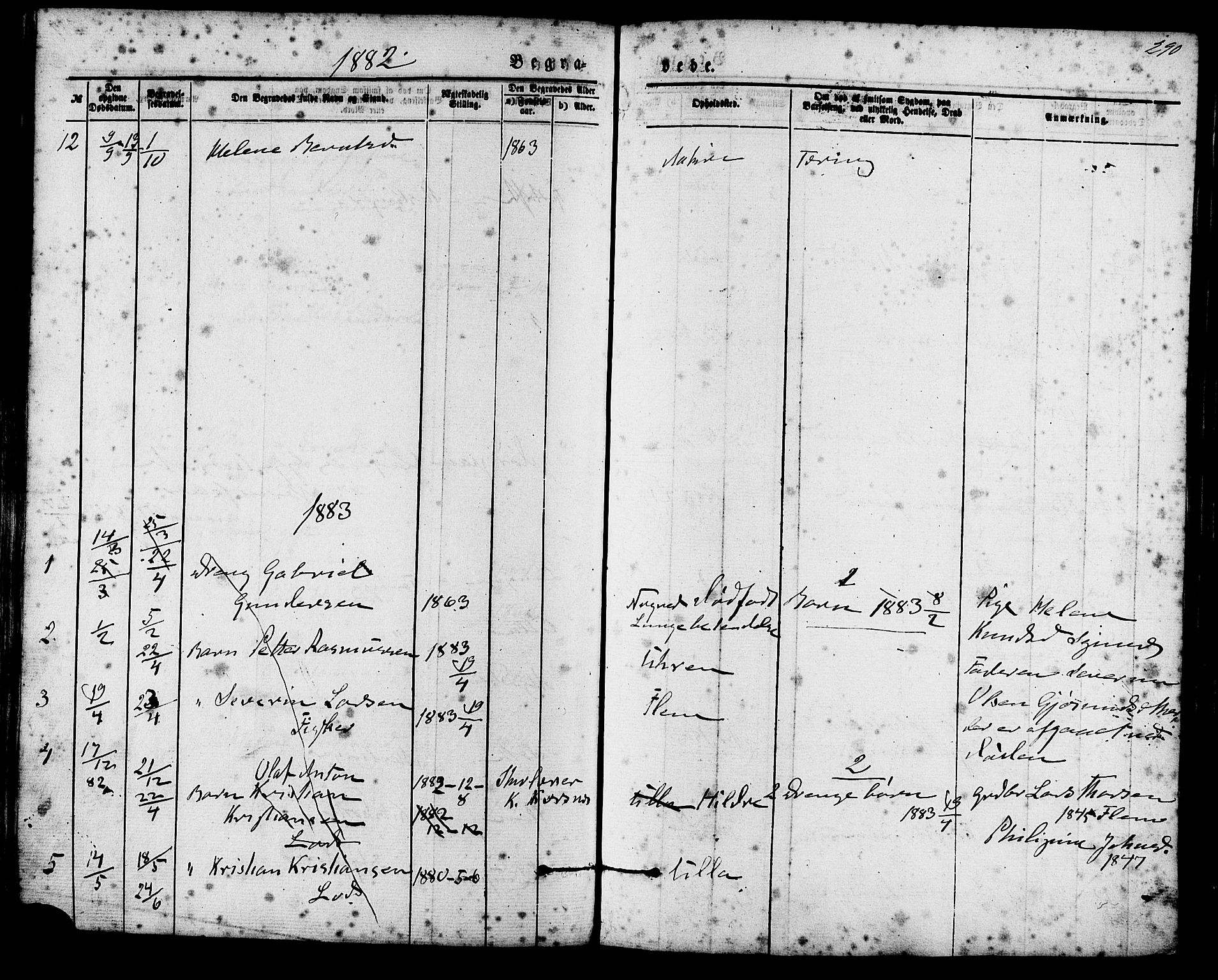 Ministerialprotokoller, klokkerbøker og fødselsregistre - Møre og Romsdal, AV/SAT-A-1454/536/L0500: Parish register (official) no. 536A09, 1876-1889, p. 290