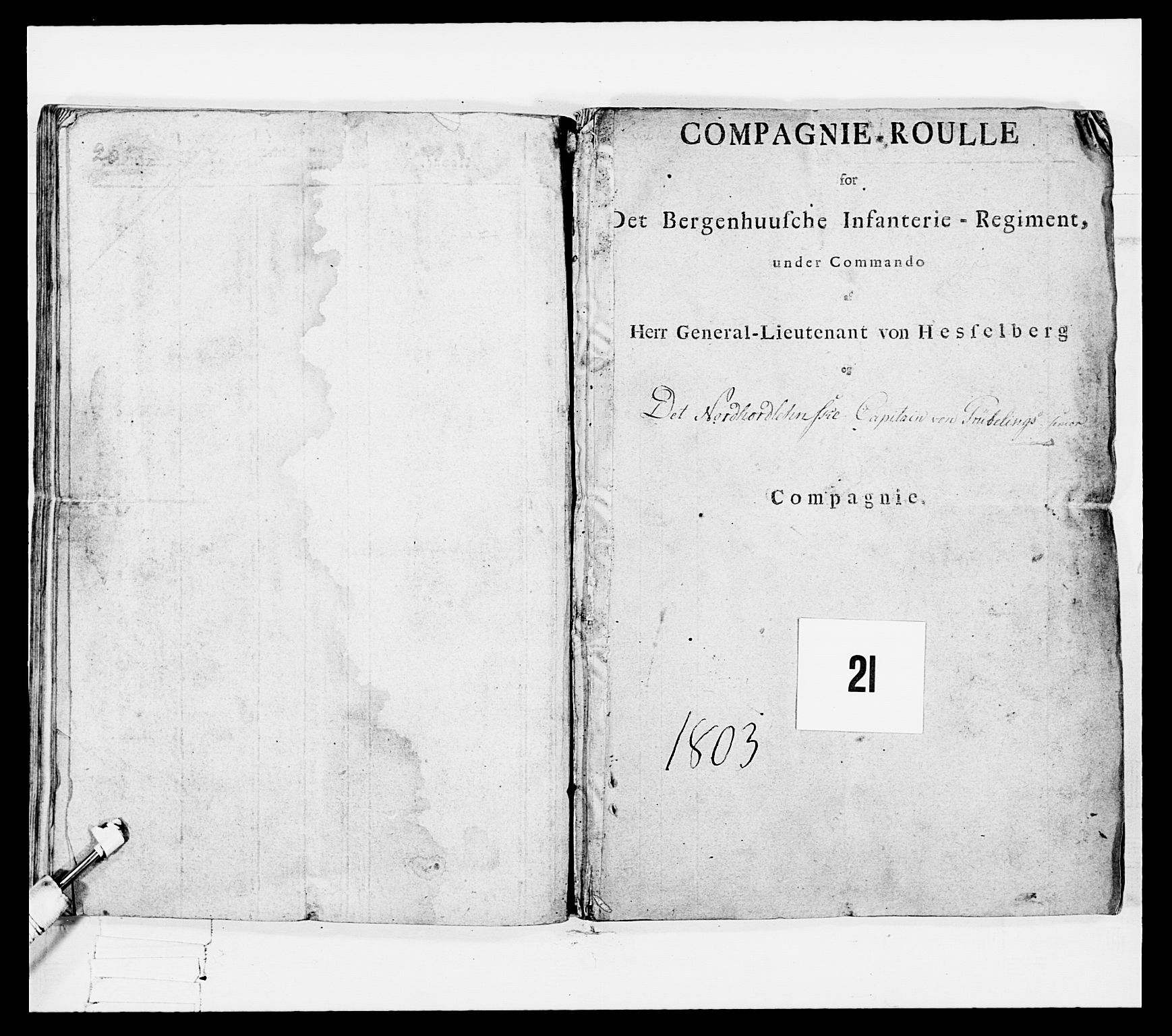 Generalitets- og kommissariatskollegiet, Det kongelige norske kommissariatskollegium, AV/RA-EA-5420/E/Eh/L0096: Bergenhusiske nasjonale infanteriregiment, 1791-1803, p. 432