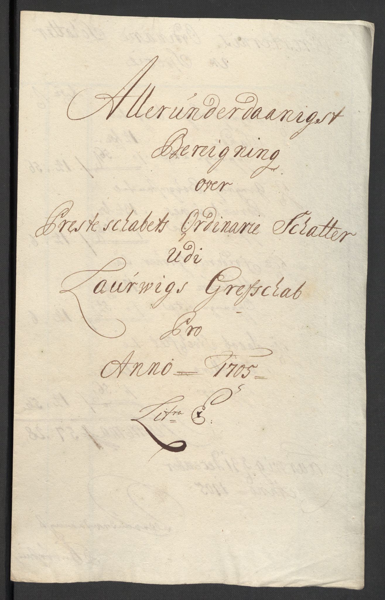 Rentekammeret inntil 1814, Reviderte regnskaper, Fogderegnskap, RA/EA-4092/R33/L1978: Fogderegnskap Larvik grevskap, 1704-1705, p. 386
