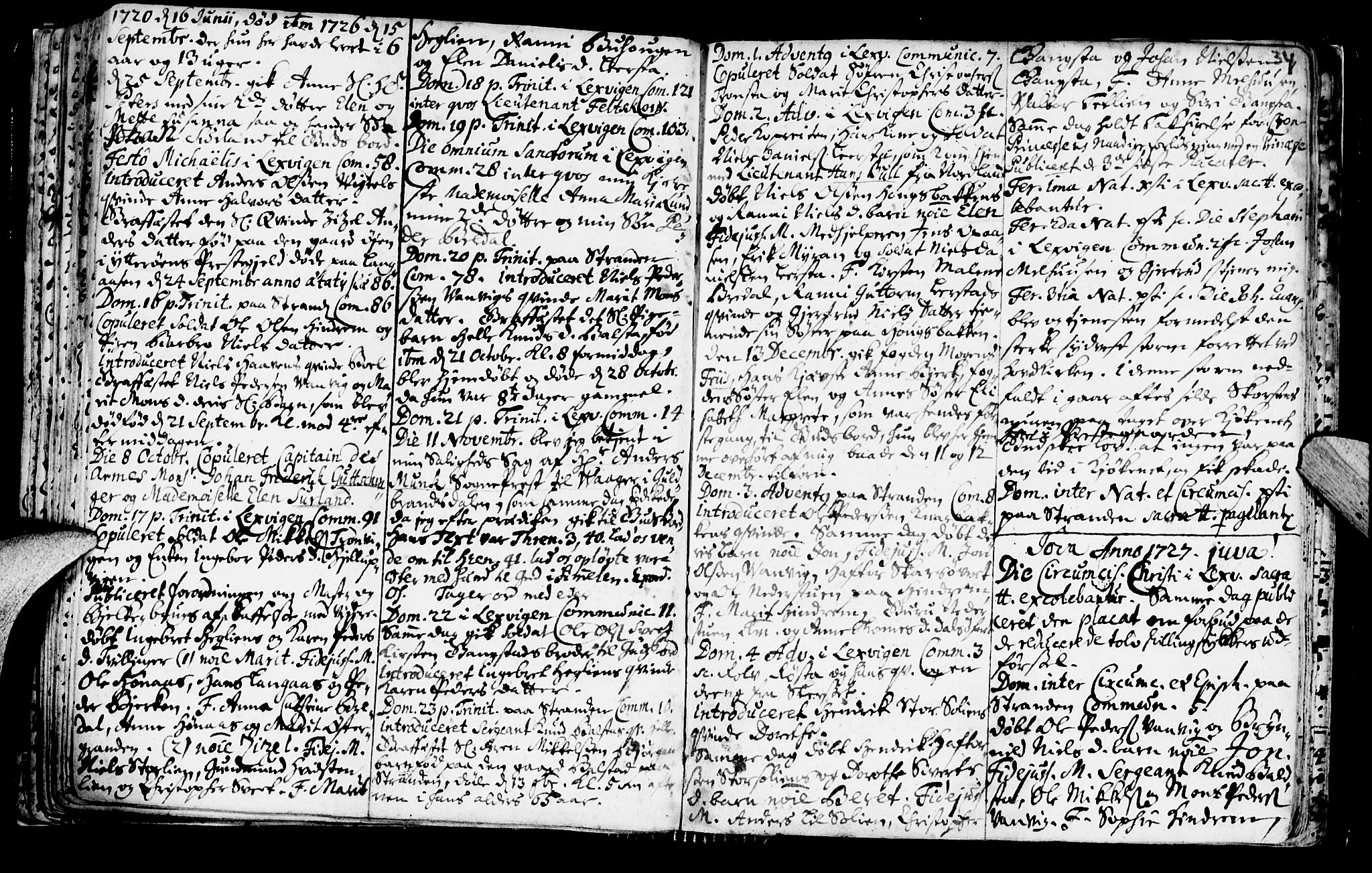 Ministerialprotokoller, klokkerbøker og fødselsregistre - Nord-Trøndelag, SAT/A-1458/701/L0001: Parish register (official) no. 701A01, 1717-1731, p. 34