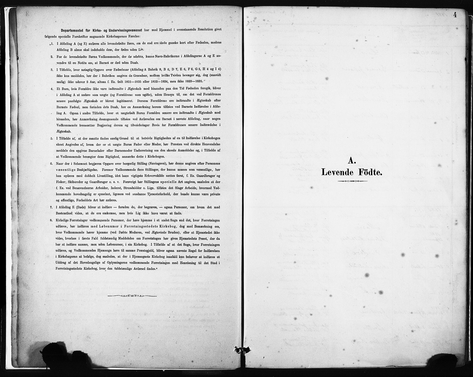 Gulen sokneprestembete, SAB/A-80201/H/Haa/Haab/L0001: Parish register (official) no. B 1, 1881-1905, p. 4