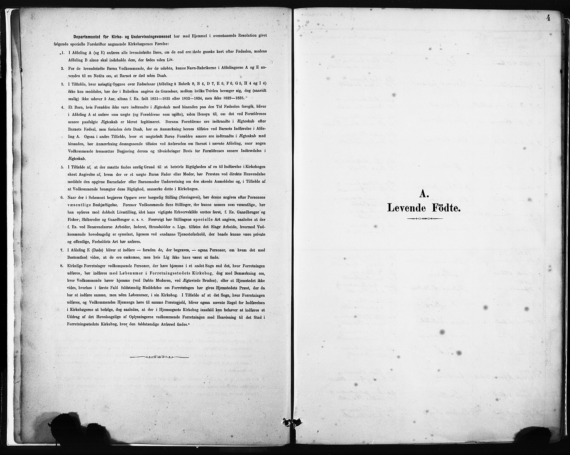 Gulen sokneprestembete, AV/SAB-A-80201/H/Haa/Haab/L0001: Parish register (official) no. B 1, 1881-1905, p. 4