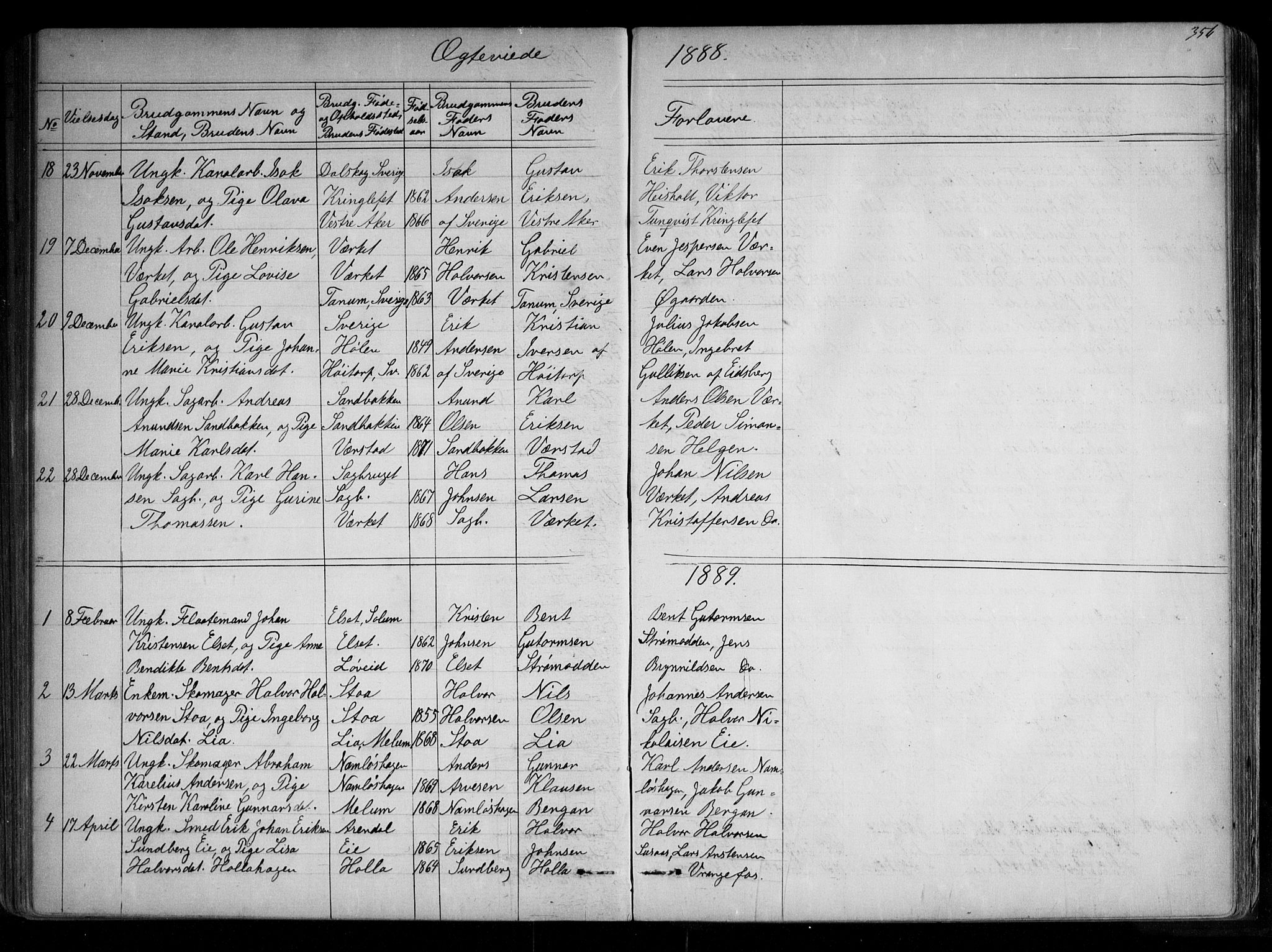 Holla kirkebøker, AV/SAKO-A-272/G/Ga/L0004: Parish register (copy) no. I 4, 1867-1890, p. 356