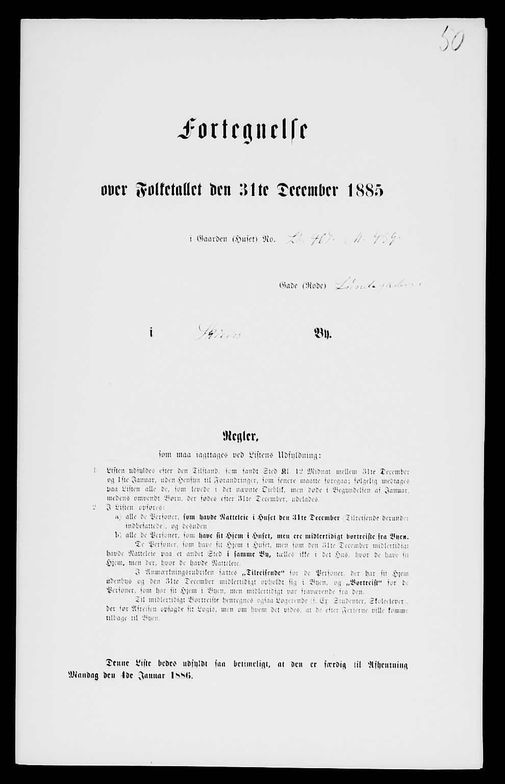 SAKO, 1885 census for 0806 Skien, 1885, p. 100