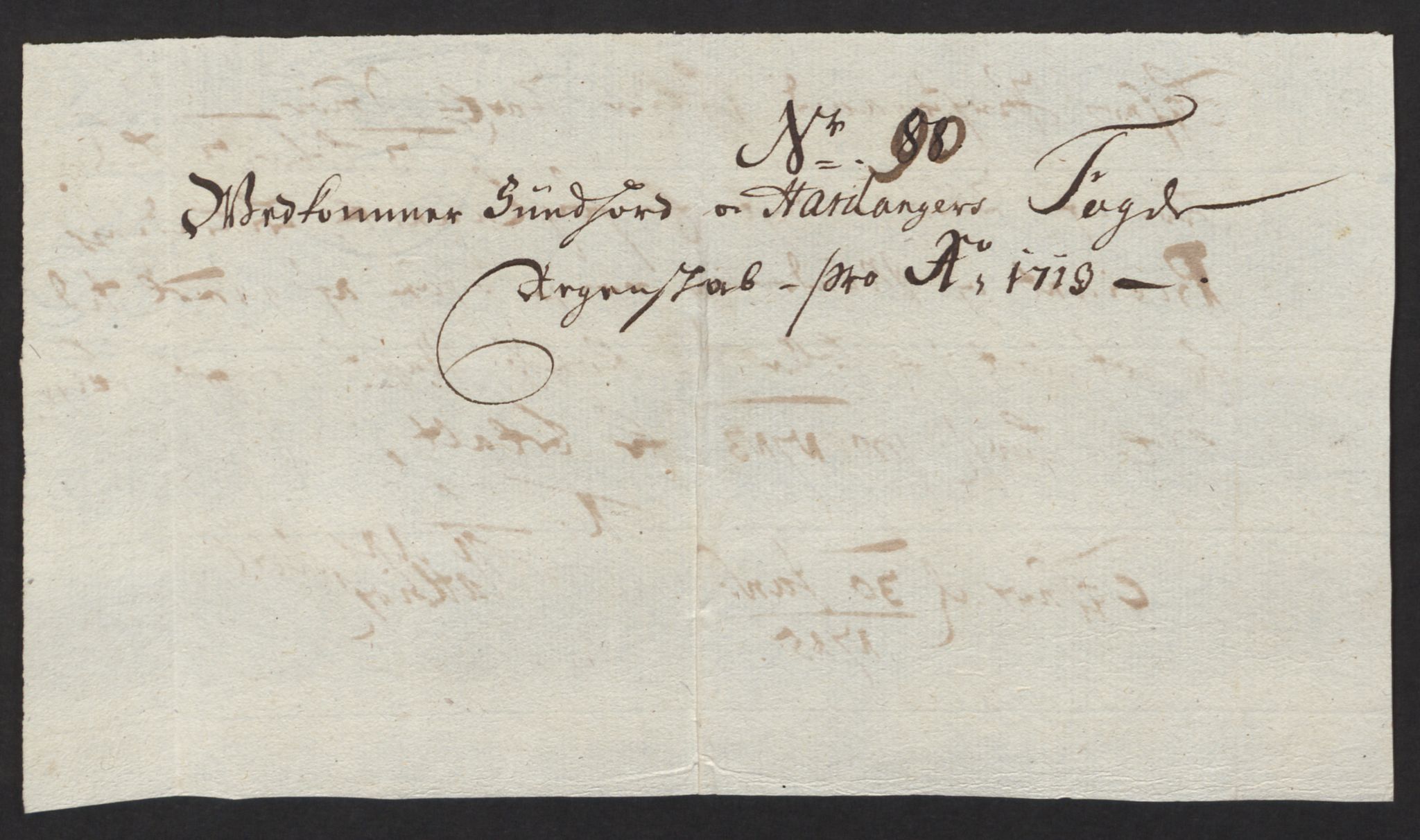 Rentekammeret inntil 1814, Reviderte regnskaper, Fogderegnskap, AV/RA-EA-4092/R48/L2989: Fogderegnskap Sunnhordland og Hardanger, 1713, p. 442