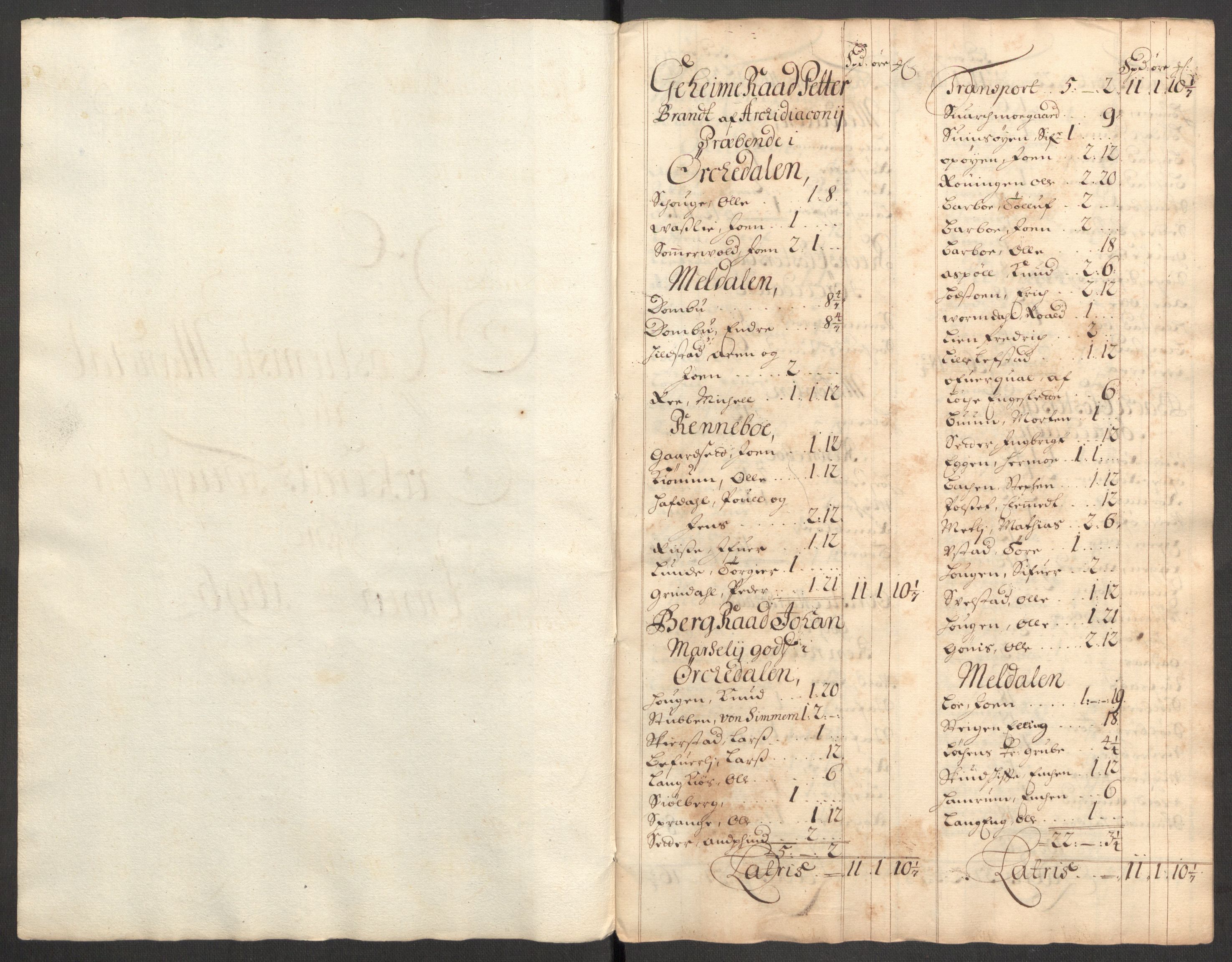 Rentekammeret inntil 1814, Reviderte regnskaper, Fogderegnskap, AV/RA-EA-4092/R60/L3946: Fogderegnskap Orkdal og Gauldal, 1696, p. 122