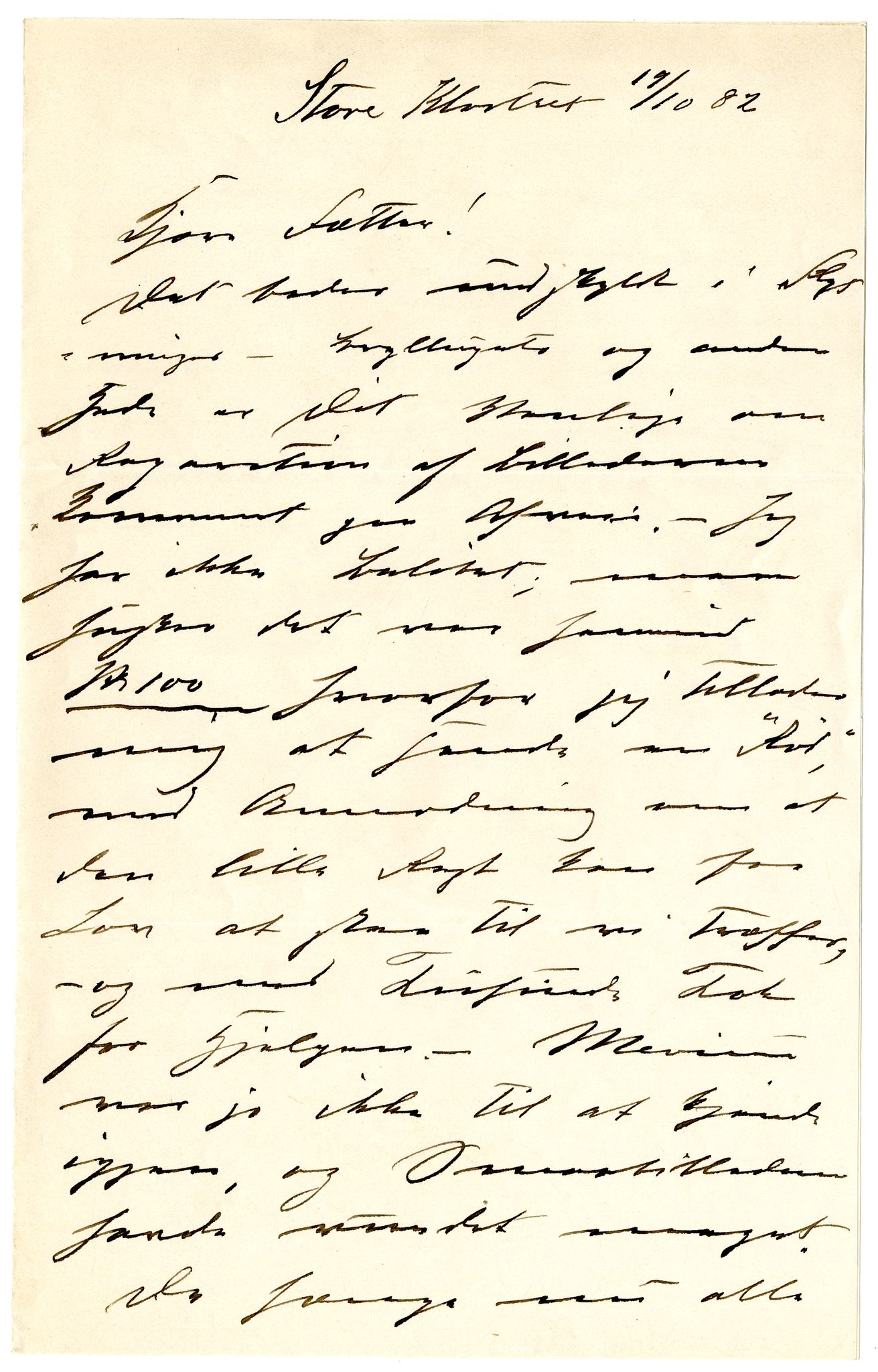 Diderik Maria Aalls brevsamling, NF/Ark-1023/F/L0002: D.M. Aalls brevsamling. B - C, 1799-1889, p. 275