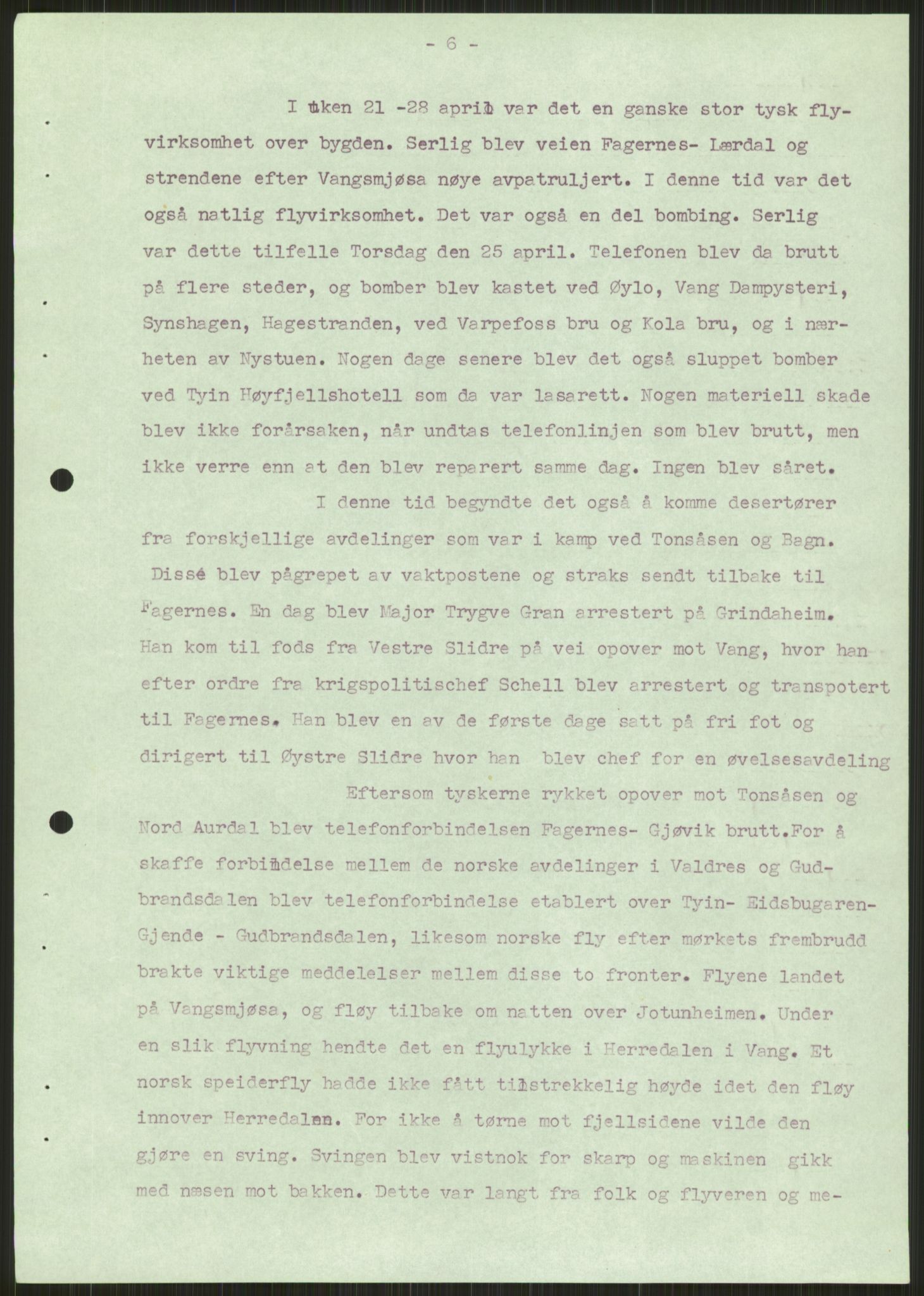 Forsvaret, Forsvarets krigshistoriske avdeling, AV/RA-RAFA-2017/Y/Ya/L0014: II-C-11-31 - Fylkesmenn.  Rapporter om krigsbegivenhetene 1940., 1940, p. 232