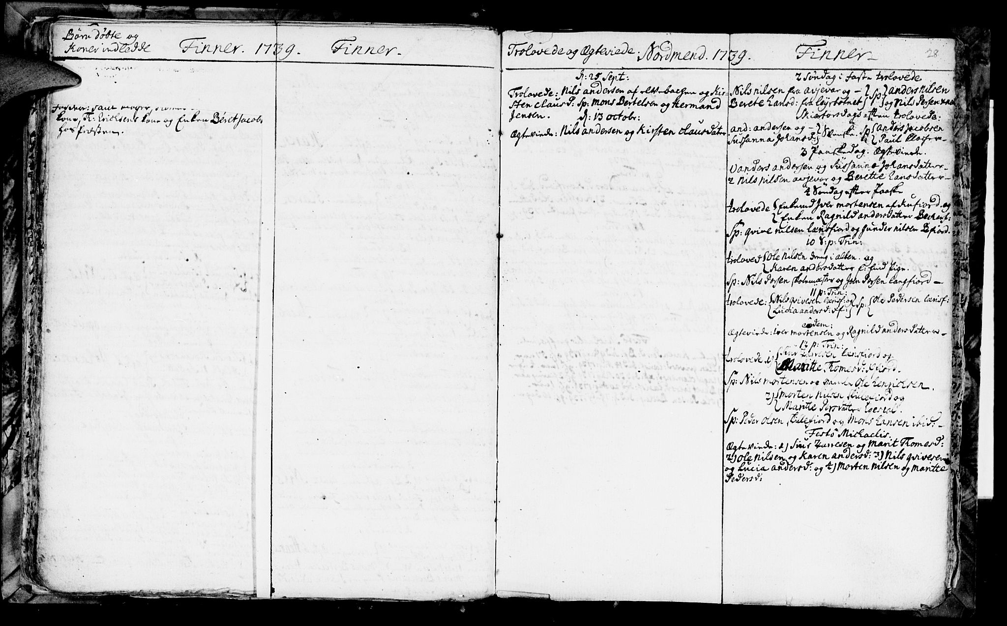 Talvik sokneprestkontor, SATØ/S-1337/H/Ha/L0003kirke: Parish register (official) no. 3, 1735-1752, p. 28