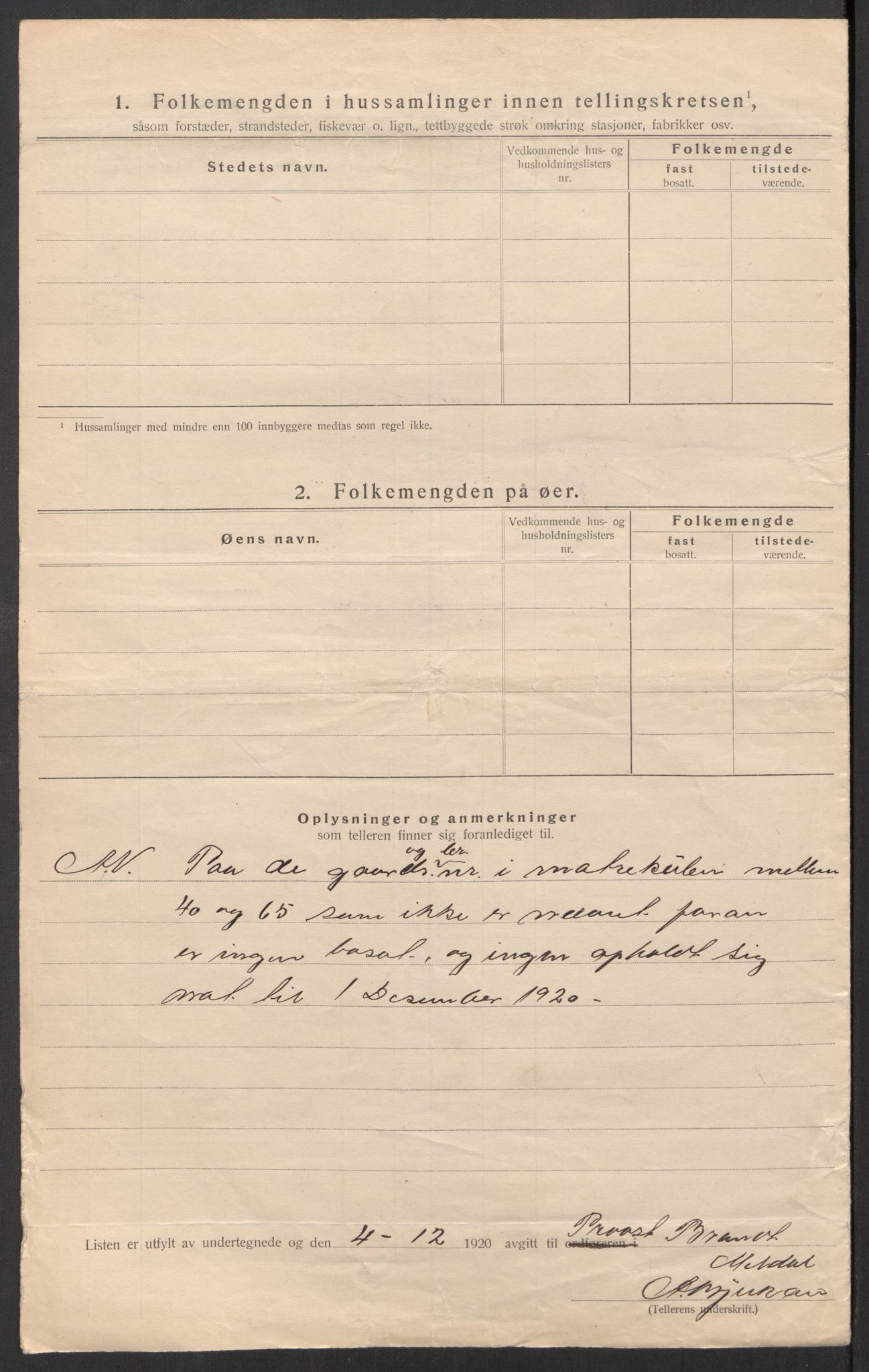 SAT, 1920 census for Meldal, 1920, p. 33