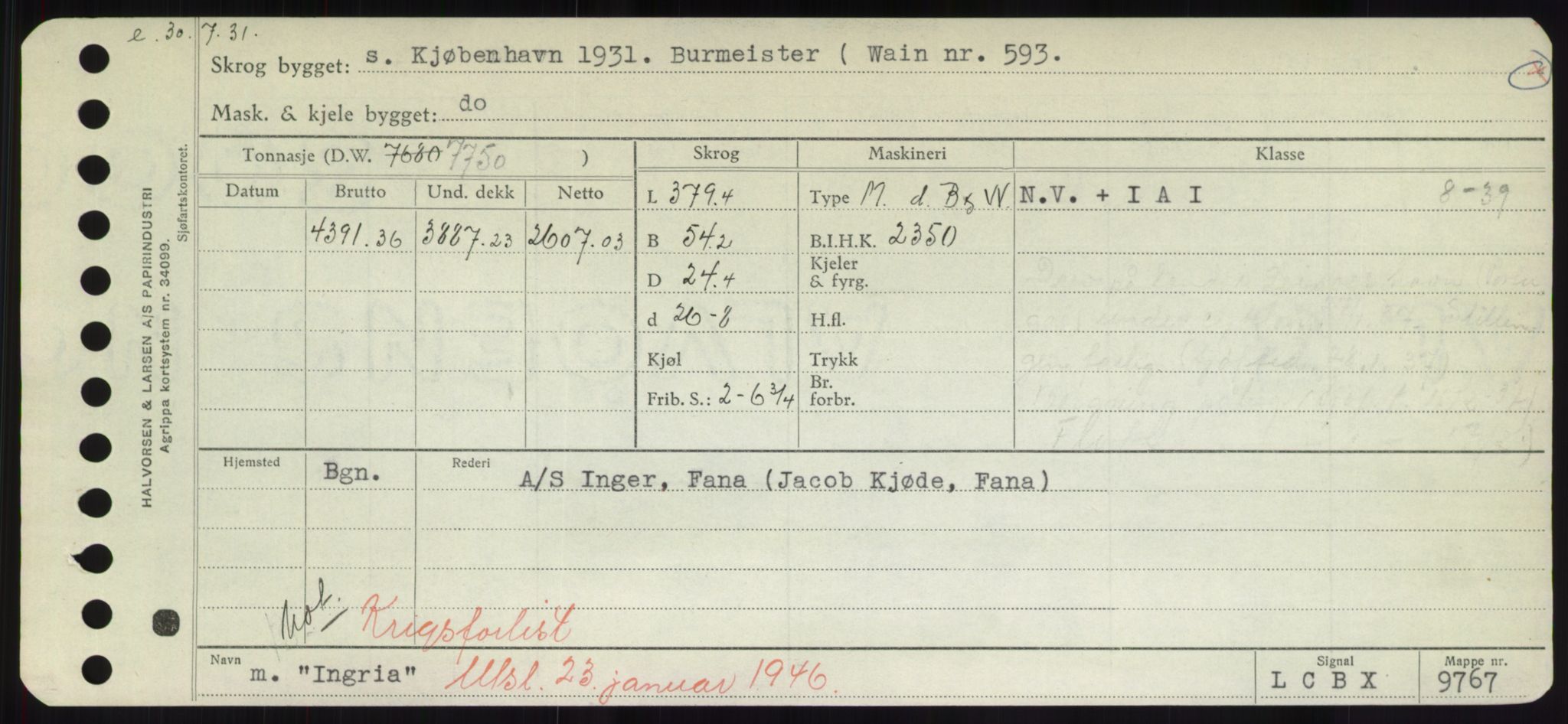 Sjøfartsdirektoratet med forløpere, Skipsmålingen, AV/RA-S-1627/H/Hd/L0018: Fartøy, I, p. 175