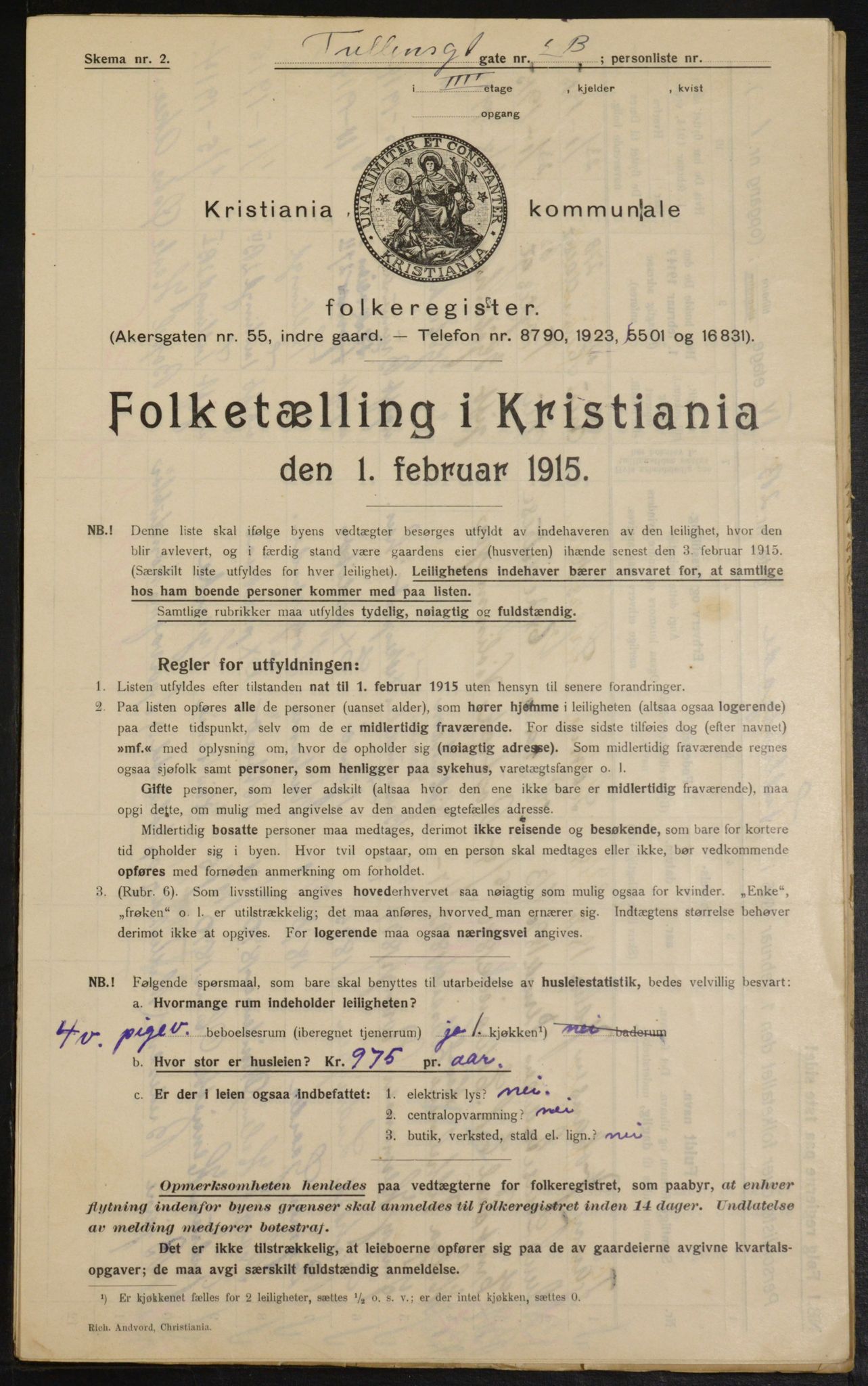 OBA, Municipal Census 1915 for Kristiania, 1915, p. 117549