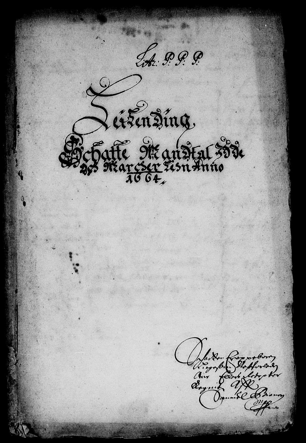 Rentekammeret inntil 1814, Reviderte regnskaper, Stiftamtstueregnskaper, Landkommissariatet på Akershus og Akershus stiftamt, AV/RA-EA-5869/R/Ra/L0023: Landkommissariatet på Akershus, 1664