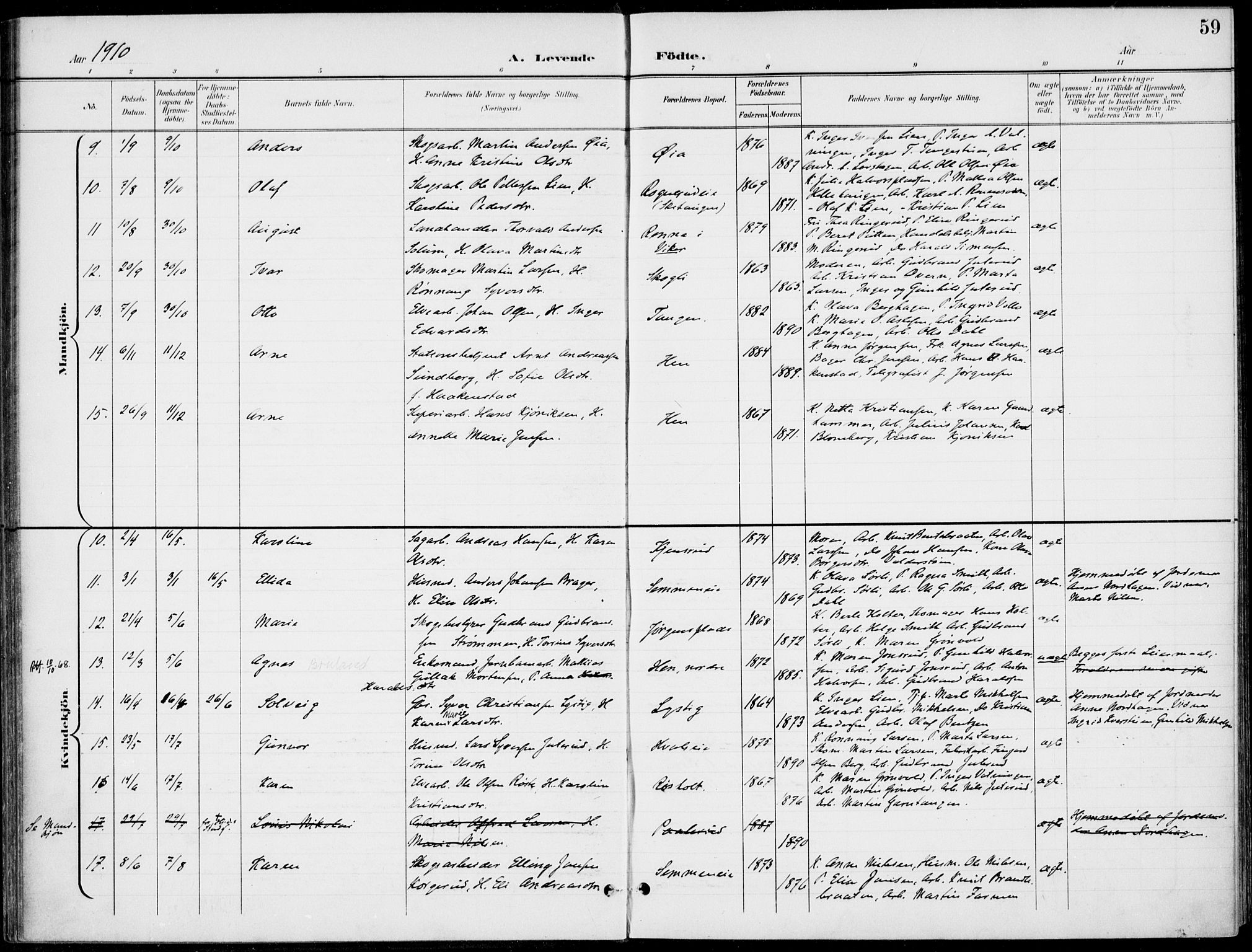 Ådal kirkebøker, SAKO/A-248/F/Fb/L0002: Parish register (official) no. II 2, 1898-1917, p. 59