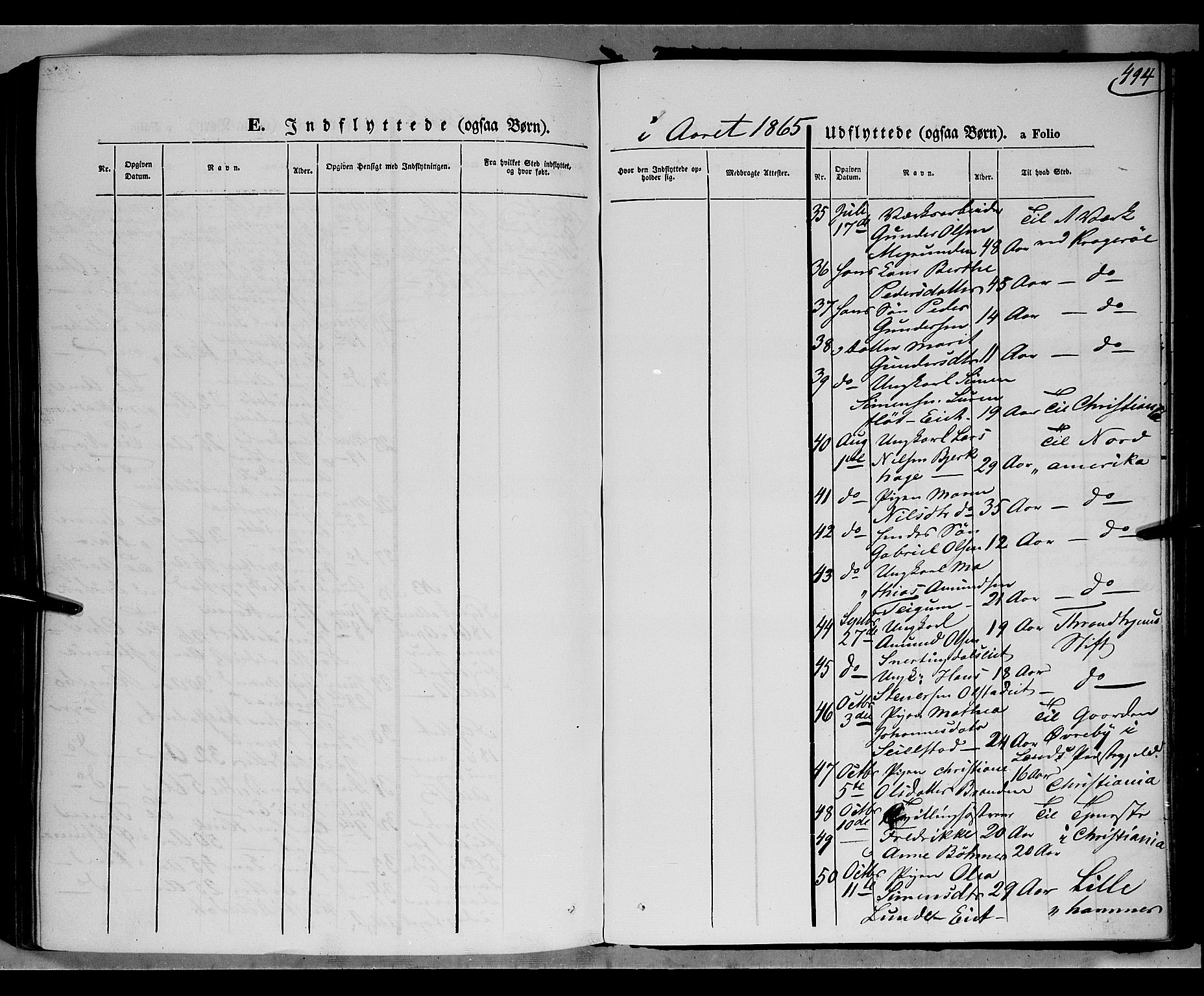 Gausdal prestekontor, AV/SAH-PREST-090/H/Ha/Haa/L0009: Parish register (official) no. 9, 1862-1873, p. 494