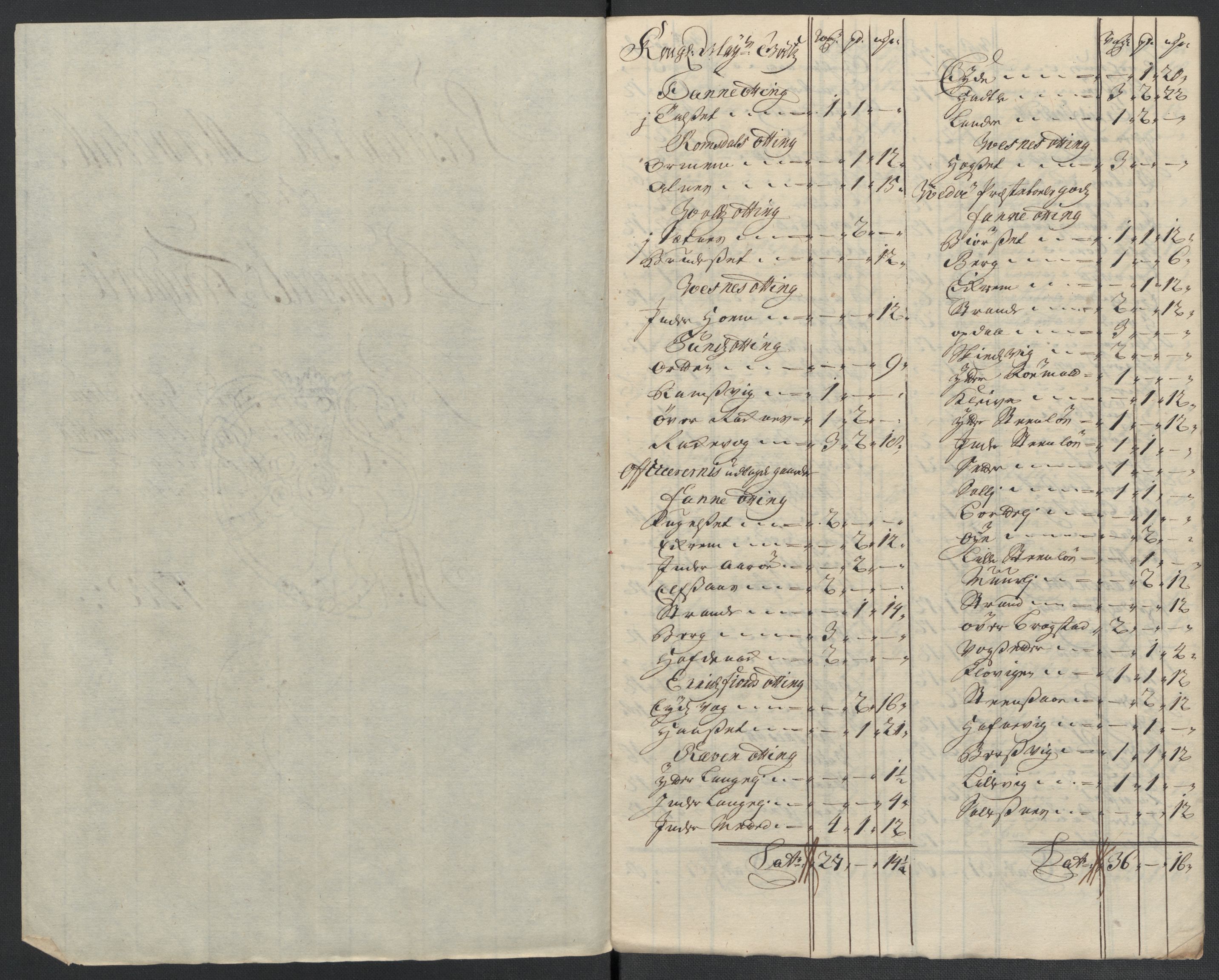 Rentekammeret inntil 1814, Reviderte regnskaper, Fogderegnskap, AV/RA-EA-4092/R55/L3658: Fogderegnskap Romsdal, 1707-1708, p. 333