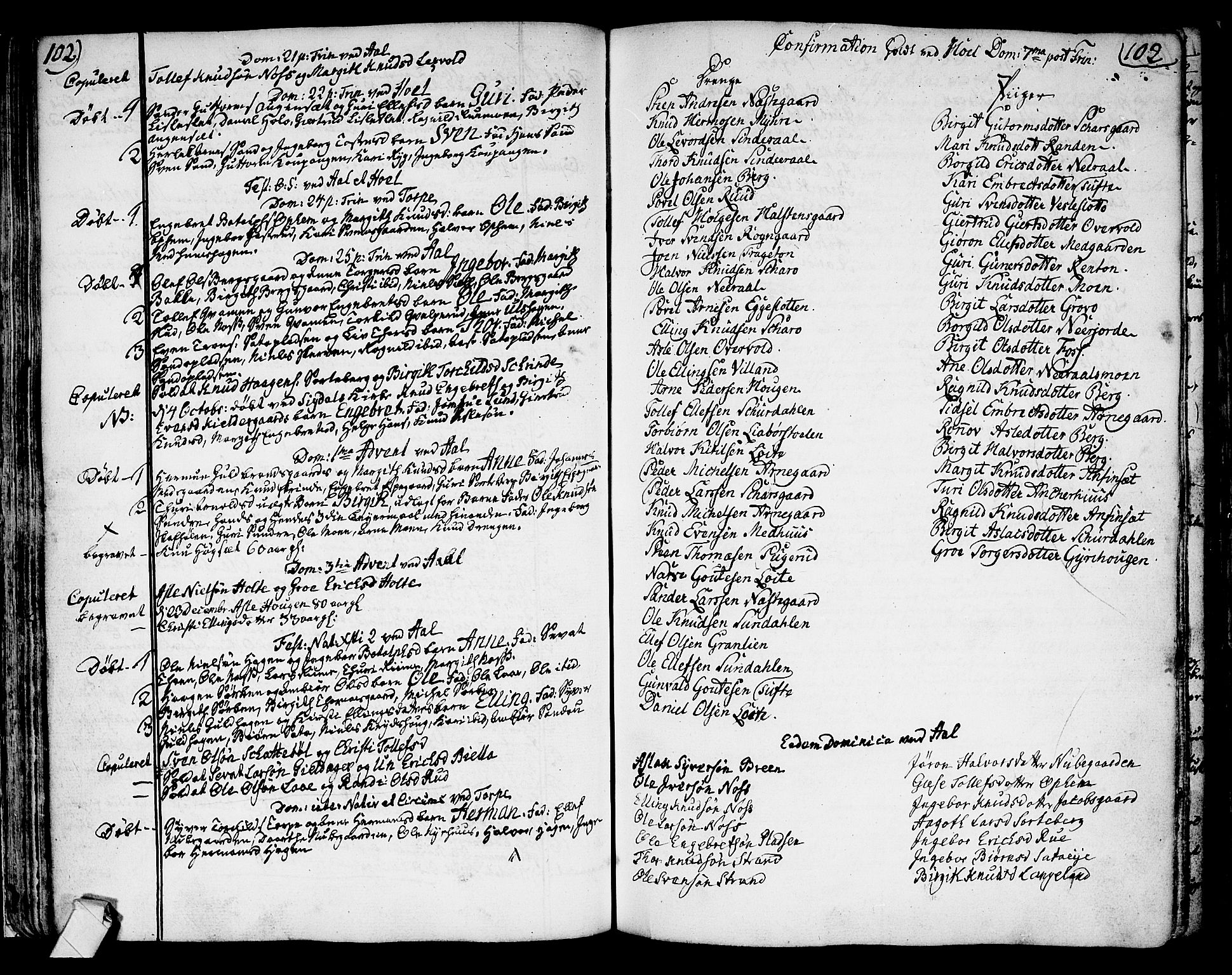 Ål kirkebøker, SAKO/A-249/F/Fa/L0002: Parish register (official) no. I 2, 1771-1806, p. 102-103