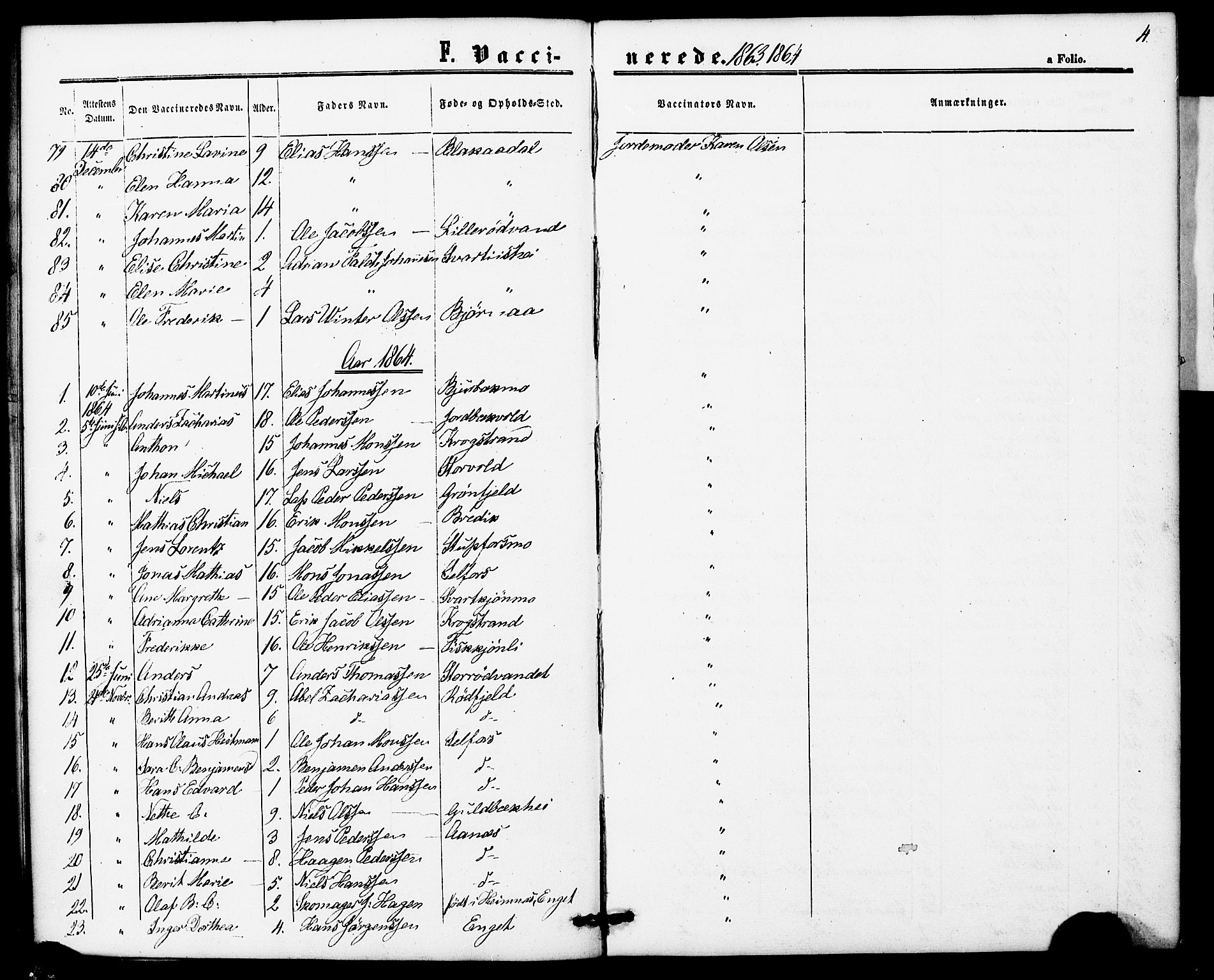 Ministerialprotokoller, klokkerbøker og fødselsregistre - Nordland, SAT/A-1459/827/L0397: Parish register (official) no. 827A09, 1862-1876, p. 4