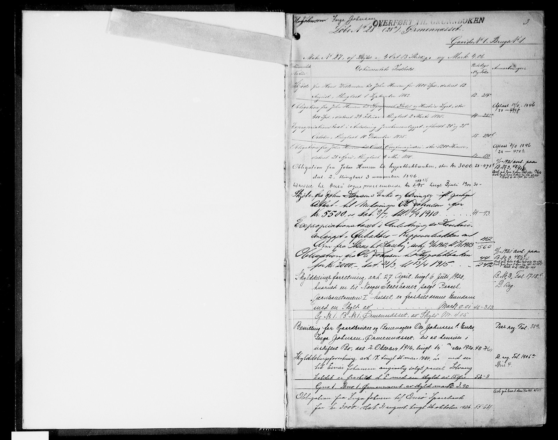 Onsøy sorenskriveri, SAO/A-10474/G/Gb/Gbb/L0001: Mortgage register no. II Aa, 1887, p. 3