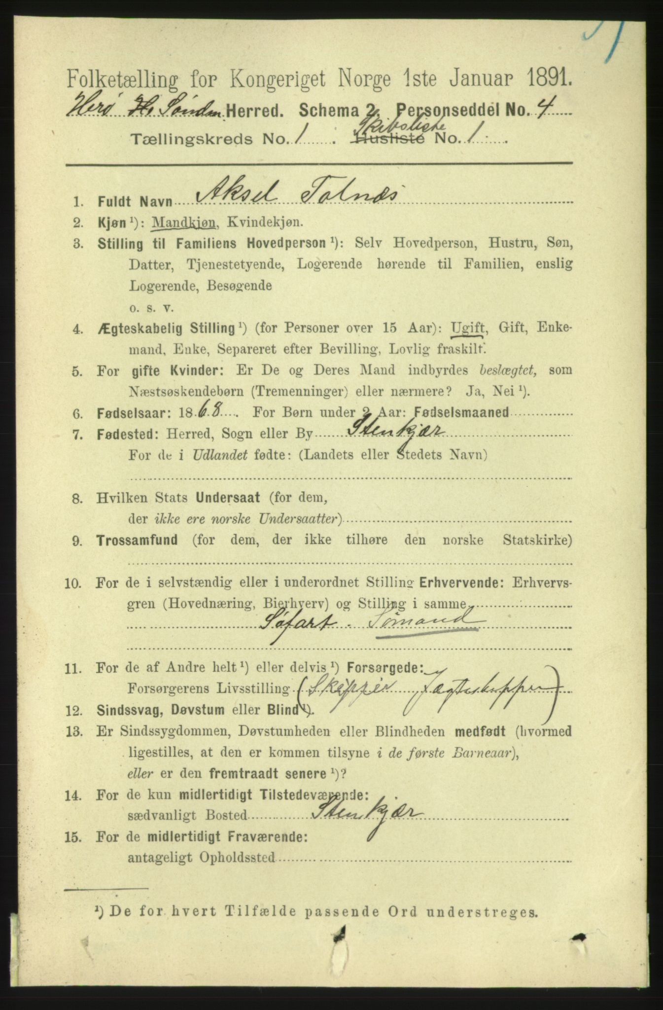 RA, 1891 census for 1515 Herøy, 1891, p. 3877