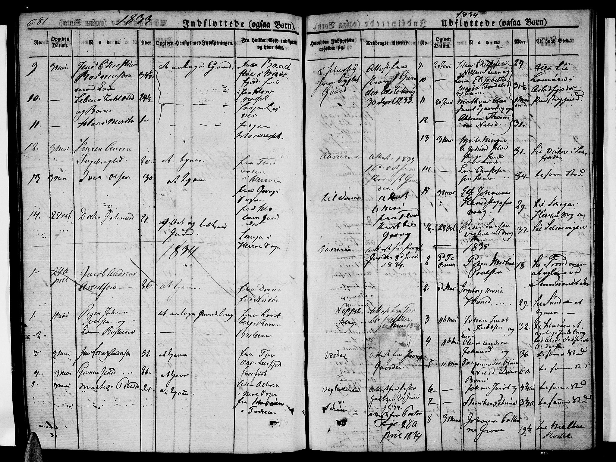 Ministerialprotokoller, klokkerbøker og fødselsregistre - Nordland, SAT/A-1459/838/L0548: Parish register (official) no. 838A06, 1829-1839, p. 681-682