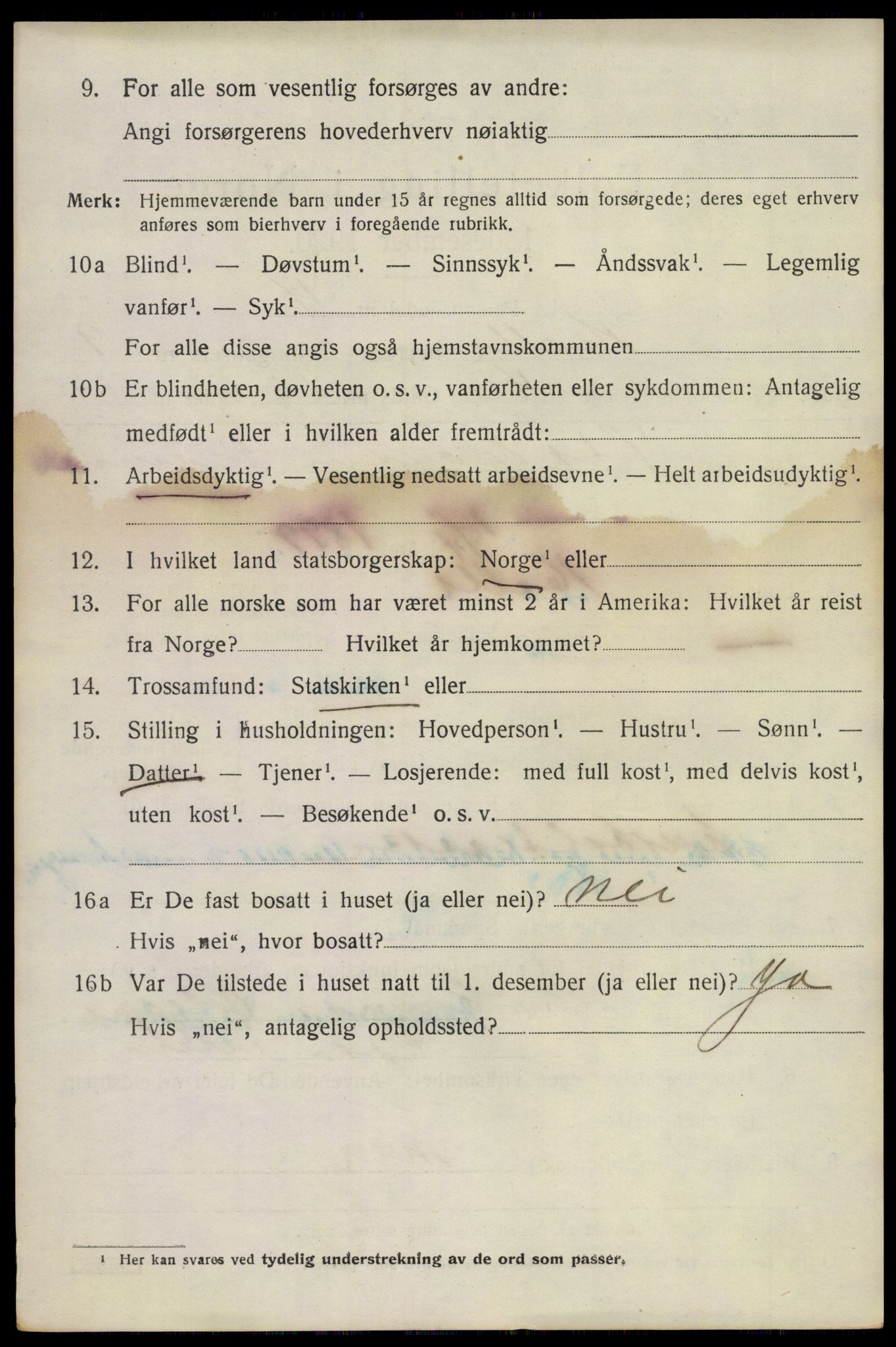 SAKO, 1920 census for Holla, 1920, p. 6020