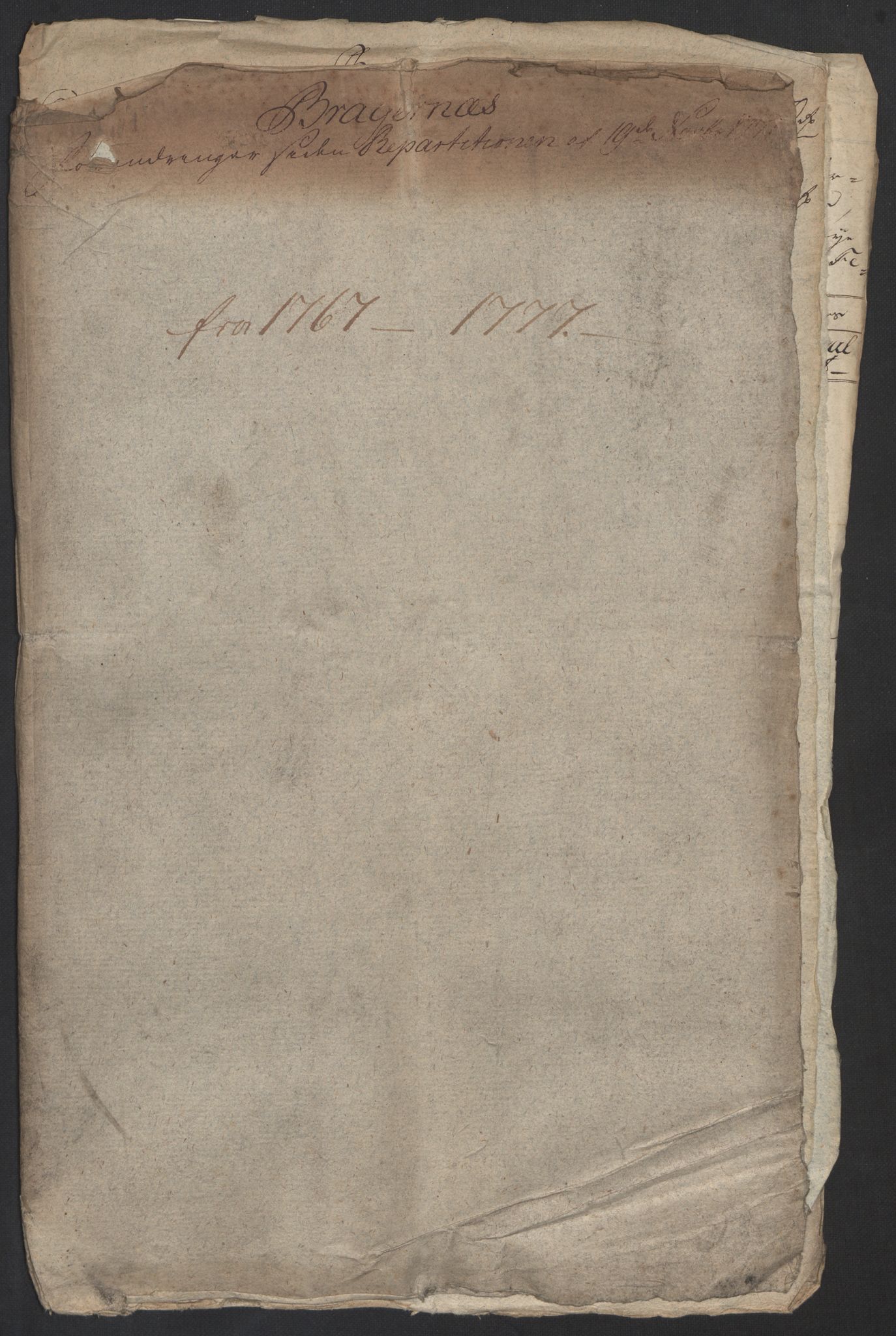 Kommersekollegiet, Brannforsikringskontoret 1767-1814, RA/EA-5458/F/Fa/L0008/0005: Bragernes / Dokumenter, 1765-1797