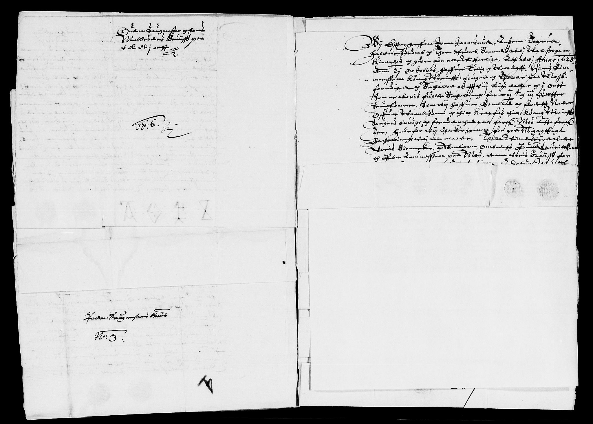 Rentekammeret inntil 1814, Reviderte regnskaper, Lensregnskaper, AV/RA-EA-5023/R/Rb/Rba/L0087: Akershus len, 1628-1629