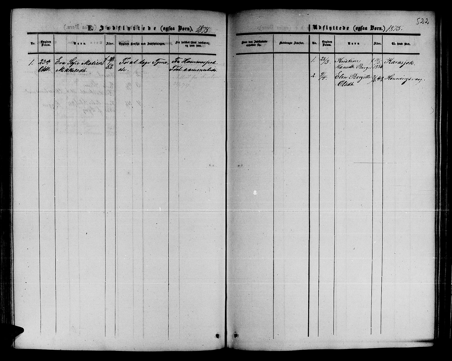 Alta sokneprestkontor, SATØ/S-1338/H/Hb/L0001.klokk: Parish register (copy) no. 1, 1858-1878, p. 521-522