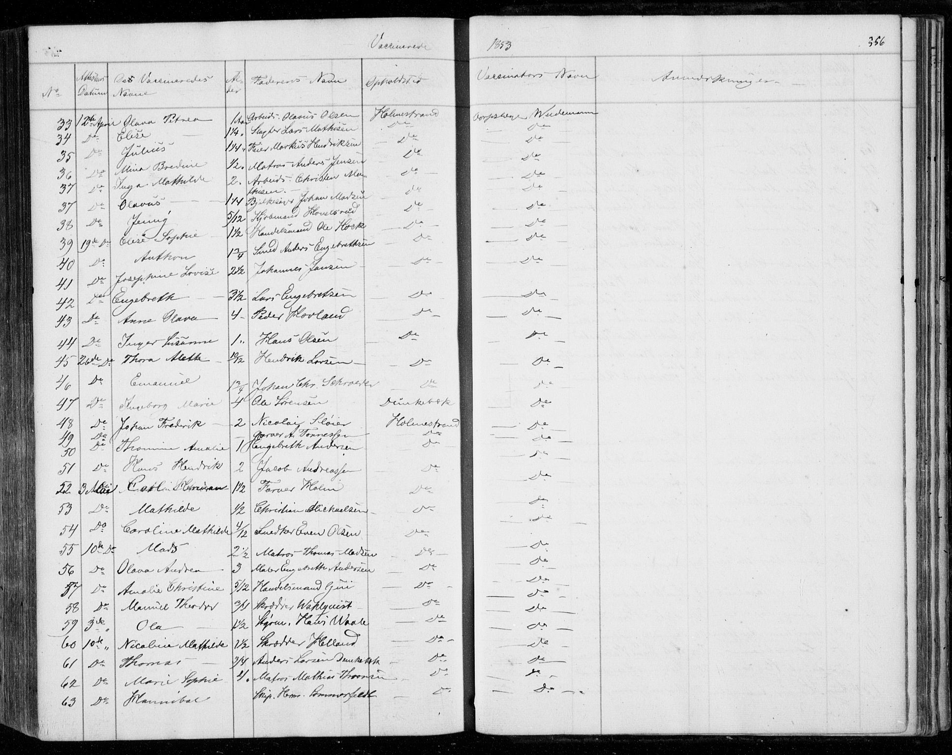 Holmestrand kirkebøker, AV/SAKO-A-346/F/Fa/L0002: Parish register (official) no. 2, 1840-1866, p. 556