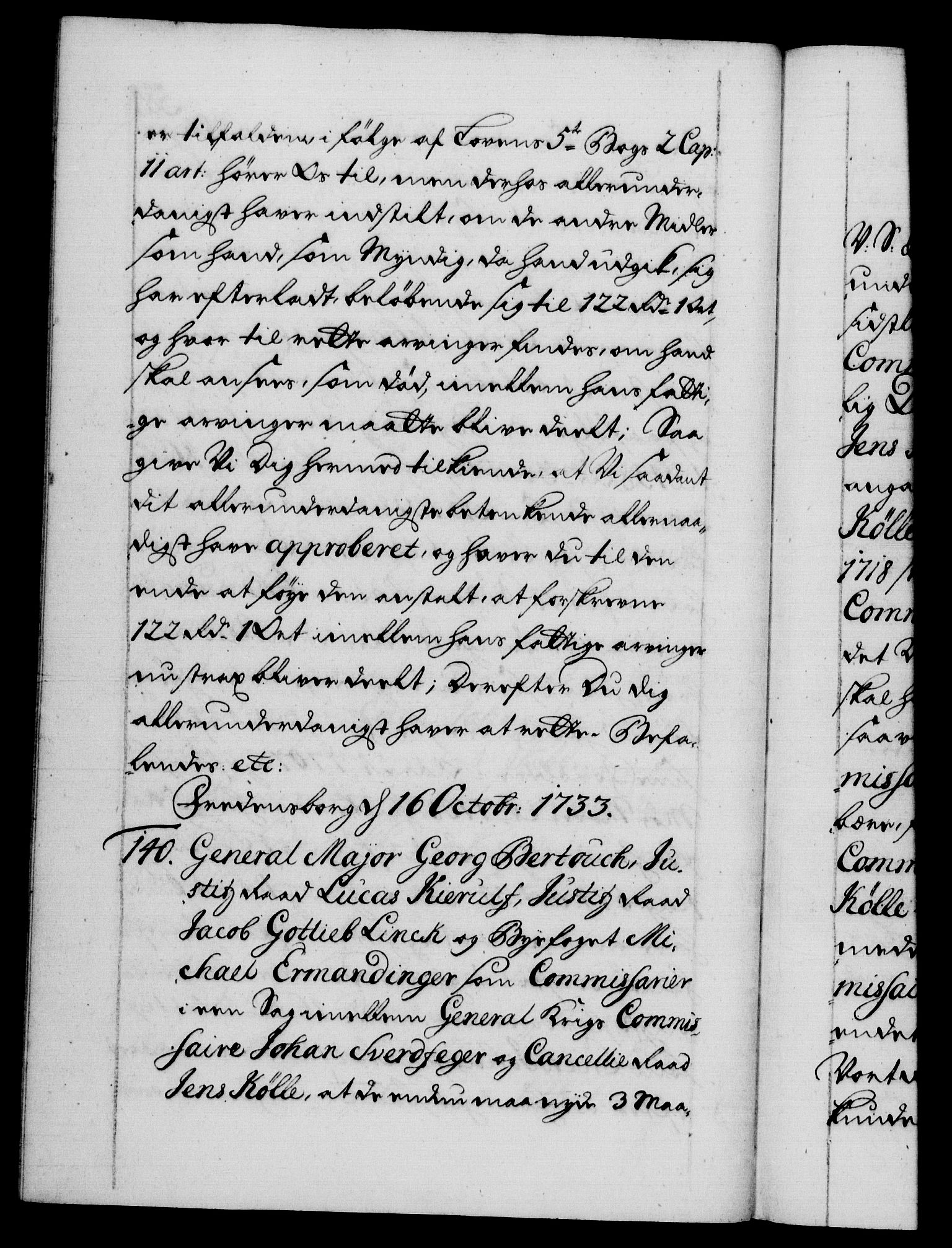 Danske Kanselli 1572-1799, AV/RA-EA-3023/F/Fc/Fca/Fcab/L0025: Norske tegnelser, 1730-1733, p. 584b