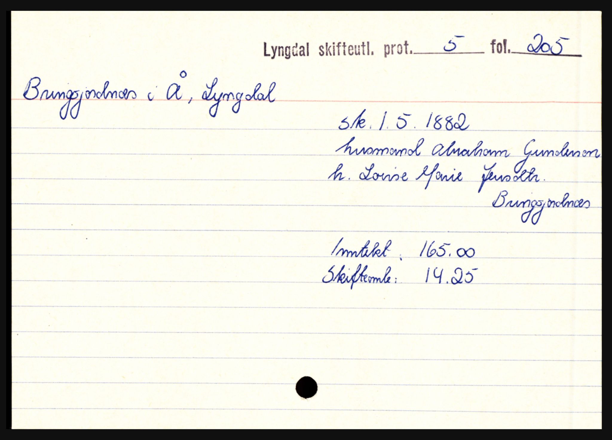 Lyngdal sorenskriveri, SAK/1221-0004/H, p. 1343