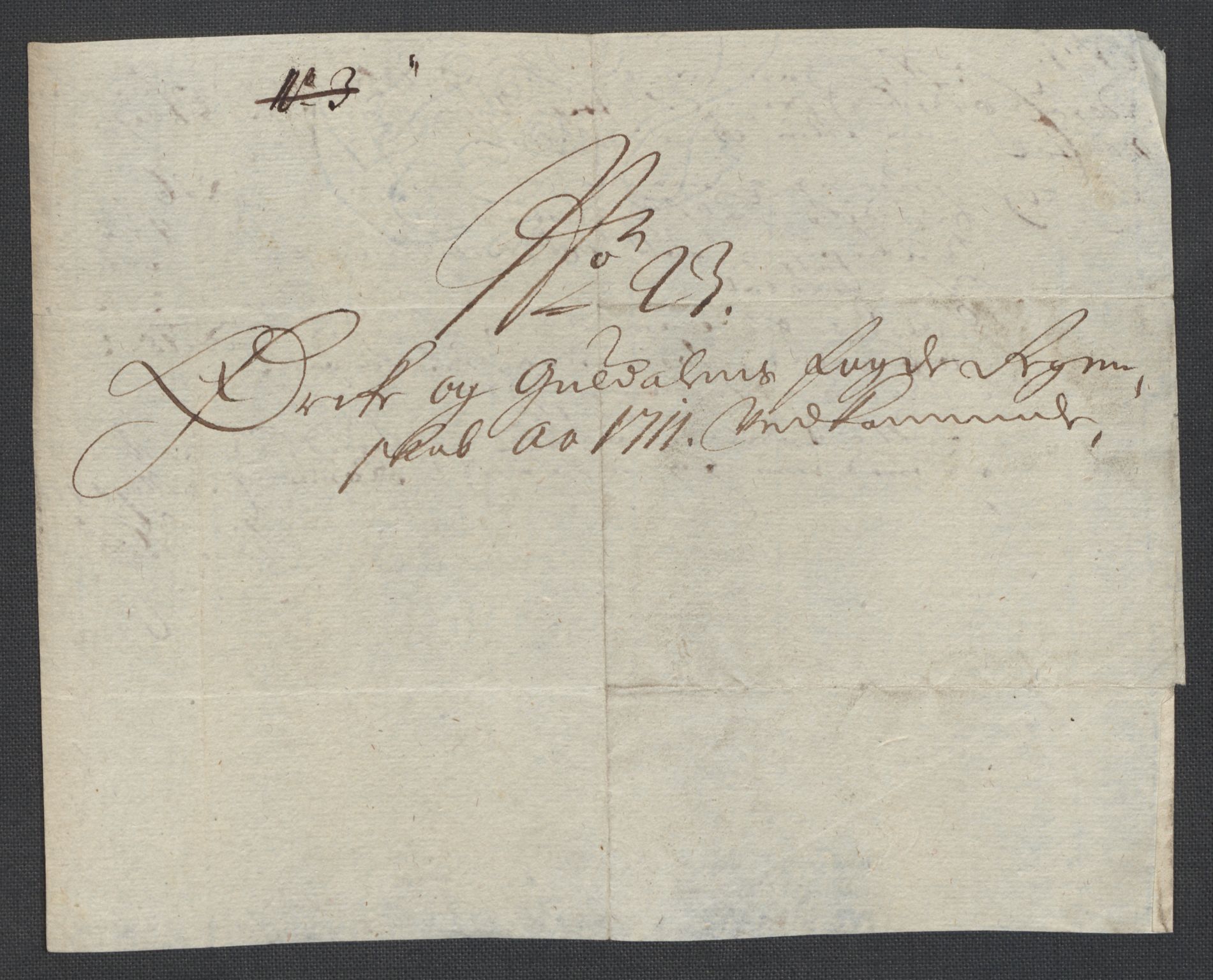 Rentekammeret inntil 1814, Reviderte regnskaper, Fogderegnskap, AV/RA-EA-4092/R60/L3962: Fogderegnskap Orkdal og Gauldal, 1711, p. 127