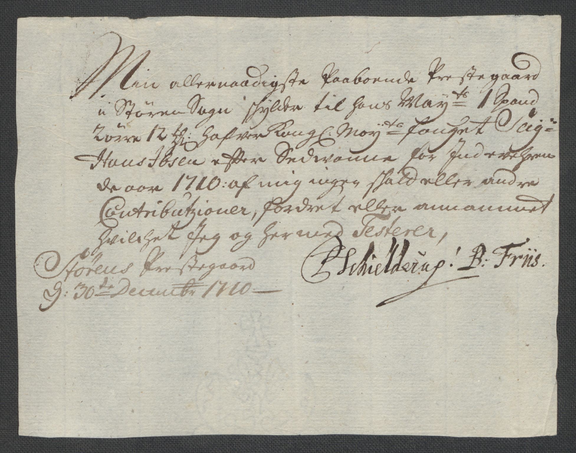 Rentekammeret inntil 1814, Reviderte regnskaper, Fogderegnskap, RA/EA-4092/R60/L3960: Fogderegnskap Orkdal og Gauldal, 1710, p. 393