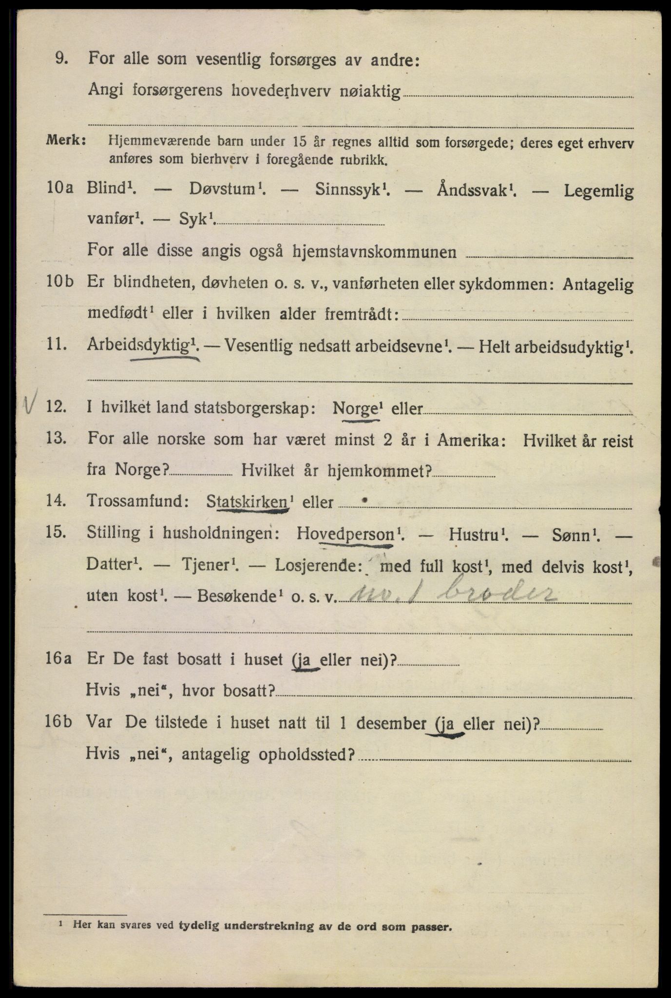 SAO, 1920 census for Kristiania, 1920, p. 612650