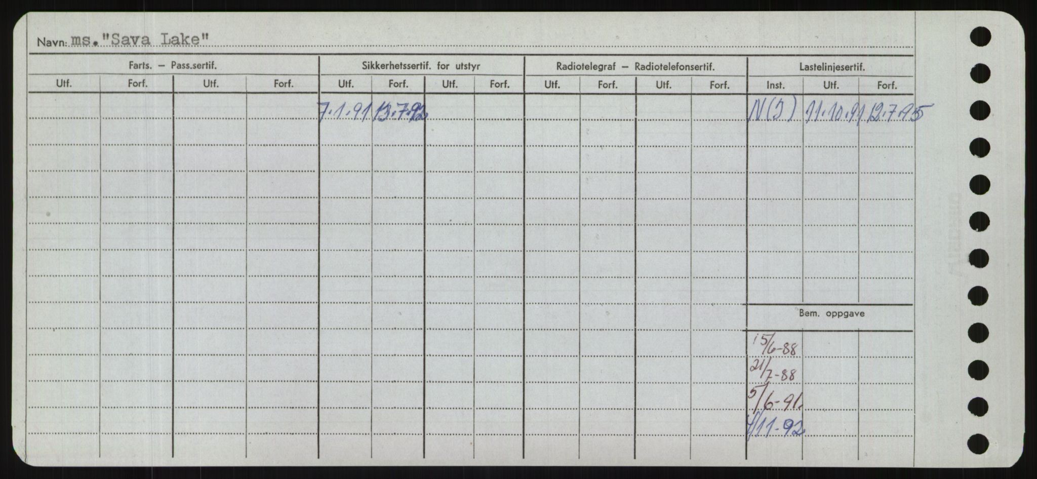 Sjøfartsdirektoratet med forløpere, Skipsmålingen, RA/S-1627/H/Hd/L0032: Fartøy, San-Seve, p. 230