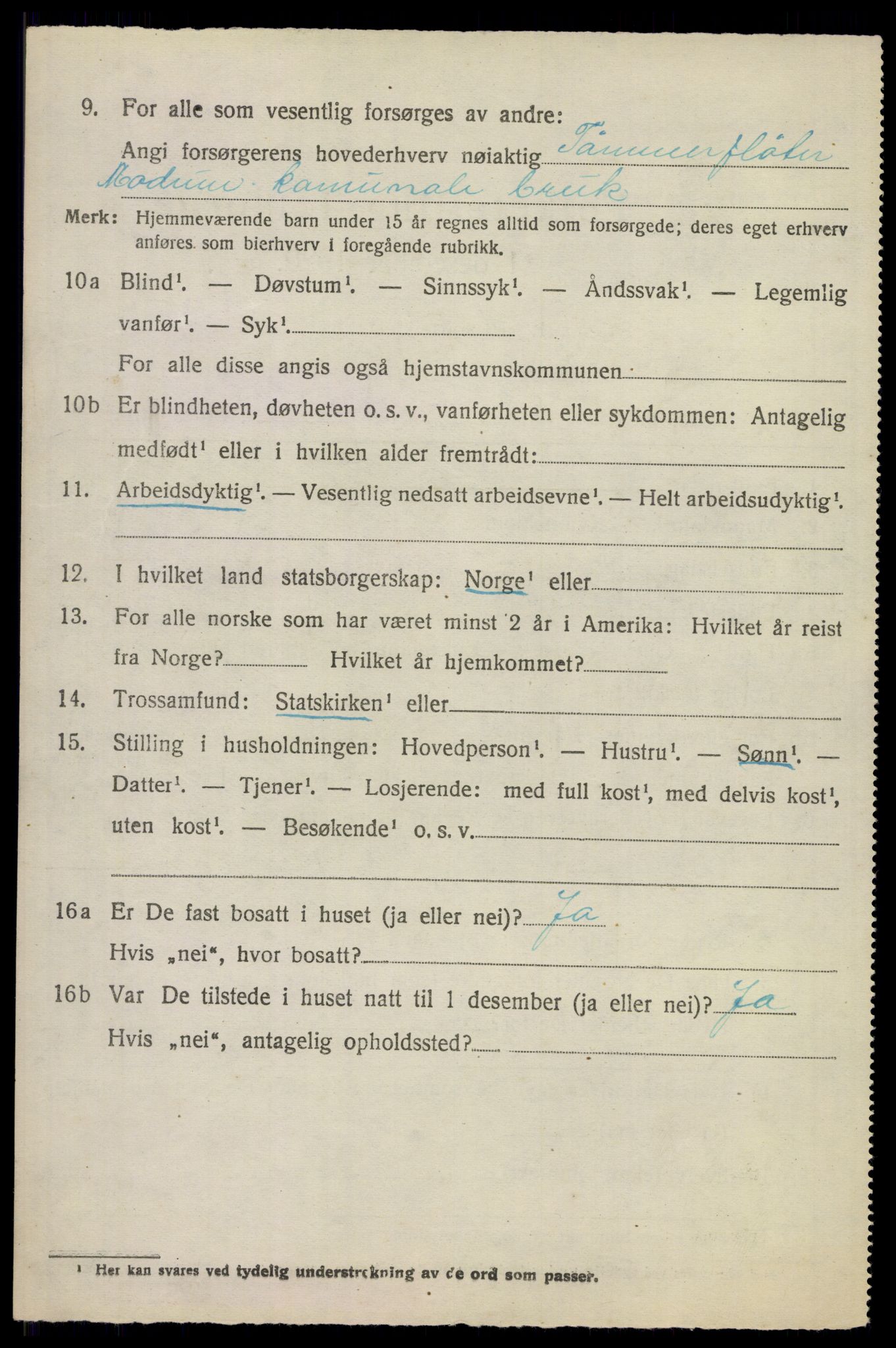 SAKO, 1920 census for Modum, 1920, p. 24312