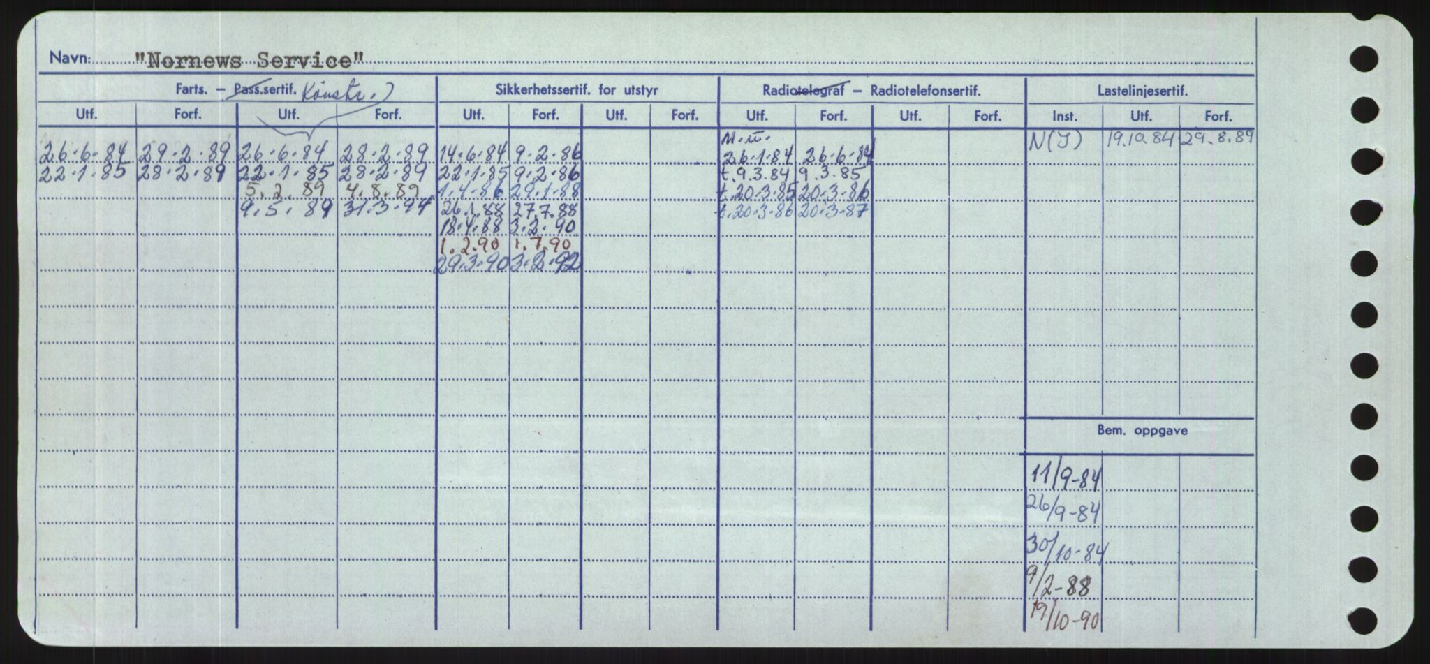 Sjøfartsdirektoratet med forløpere, Skipsmålingen, RA/S-1627/H/Hd/L0027: Fartøy, Norhop-Nør, p. 102