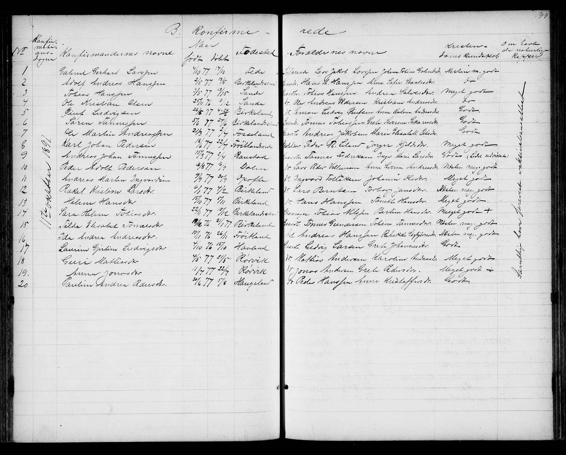 Kvinesdal sokneprestkontor, SAK/1111-0026/F/Fb/Fba/L0003: Parish register (copy) no. B 3, 1858-1893, p. 144
