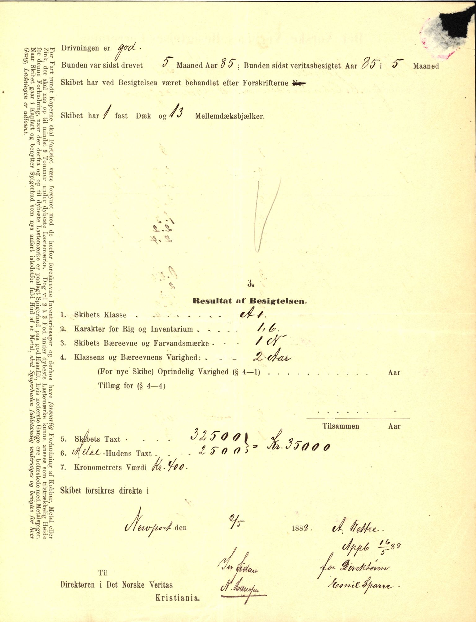 Pa 63 - Østlandske skibsassuranceforening, VEMU/A-1079/G/Ga/L0022/0007: Havaridokumenter / Nyassa, Mjølner, 1888, p. 112